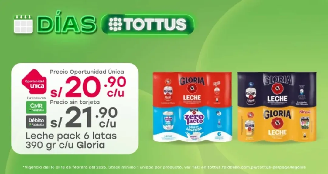 Red Label Tottus Ofertas Tottus: Catálogo vigente hasta 18 de febrero de 2026
