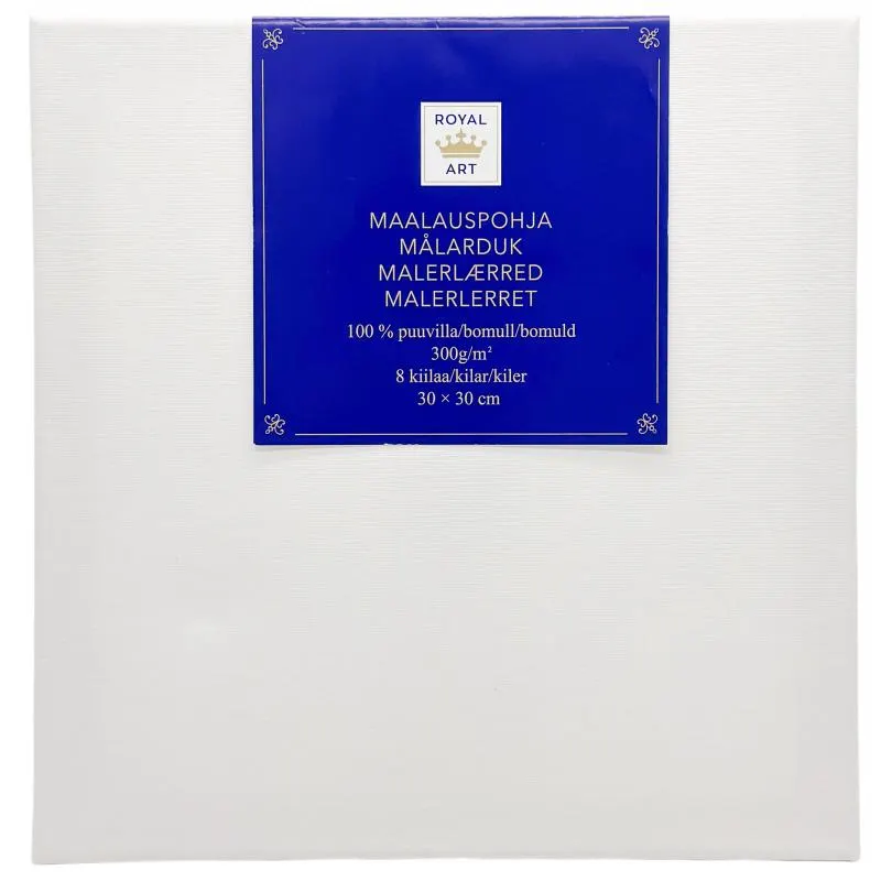 Maalauspohja Royal Art 30 x 30 cm valkoinen