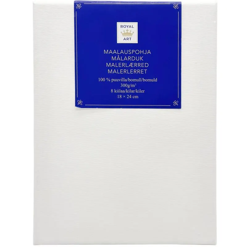 Maalauspohja Royal Art 18 x 24 cm valkoinen