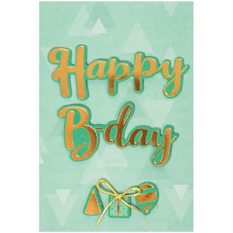 Kortti AmandaB Happy Birthday vihreä