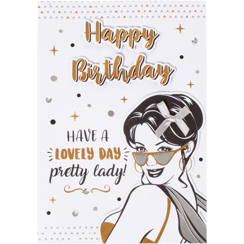 Kortti AmandaB Happy Birthday Pretty Lady