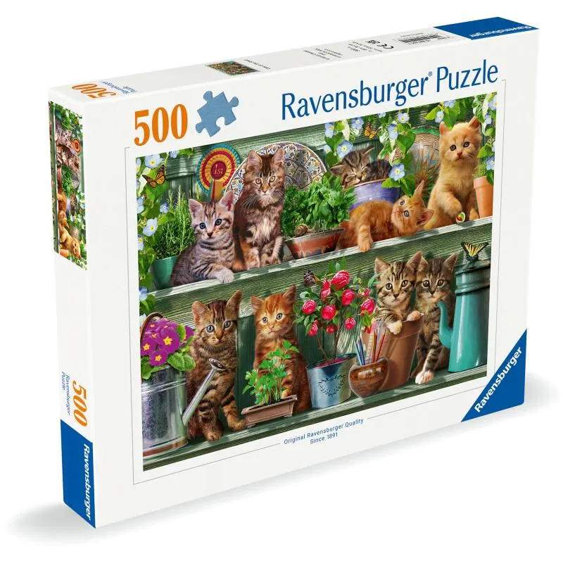 Palapeli Ravensburger 500 palaa Cats On The Shelf