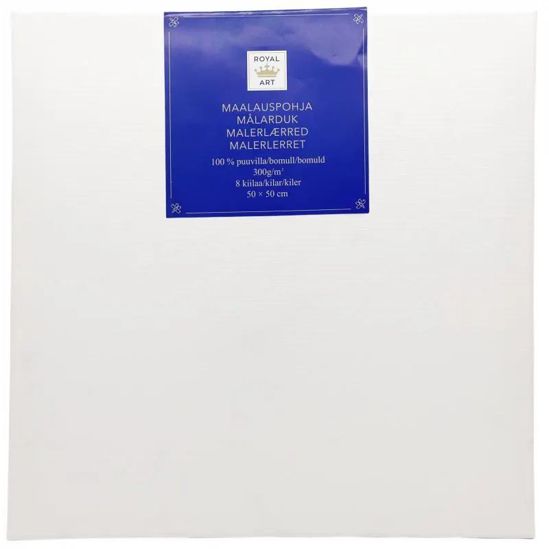 Maalauspohja Royal Art 50 x 50 cm valkoinen