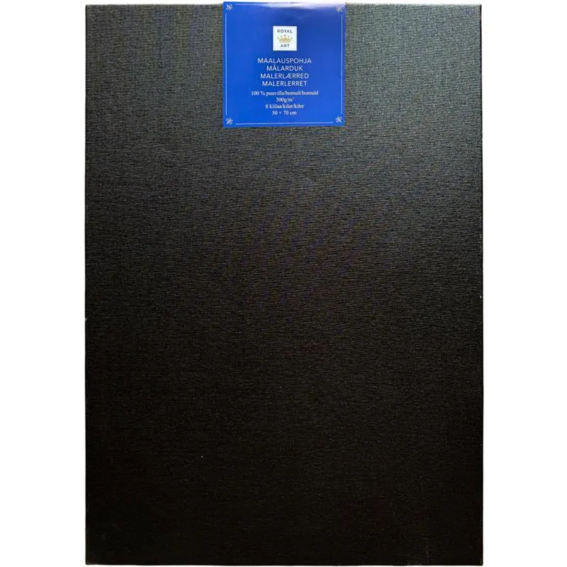 Maalauspohja Royal Art 50 x 70 cm musta