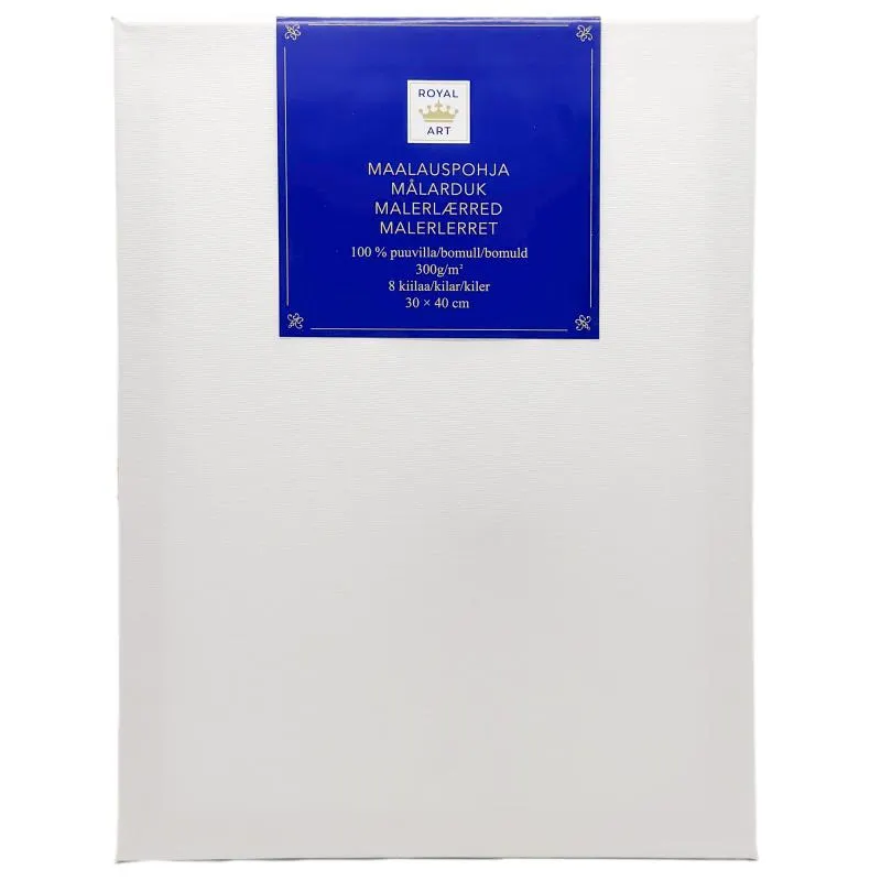 Maalauspohja Royal Art 30 x 40 cm valkoinen