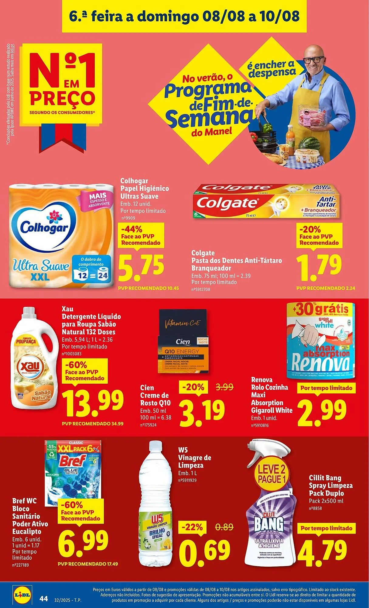 Folheto Folheto Lidl de 4 de agosto até 10 de agosto 2025 - Pagina 44