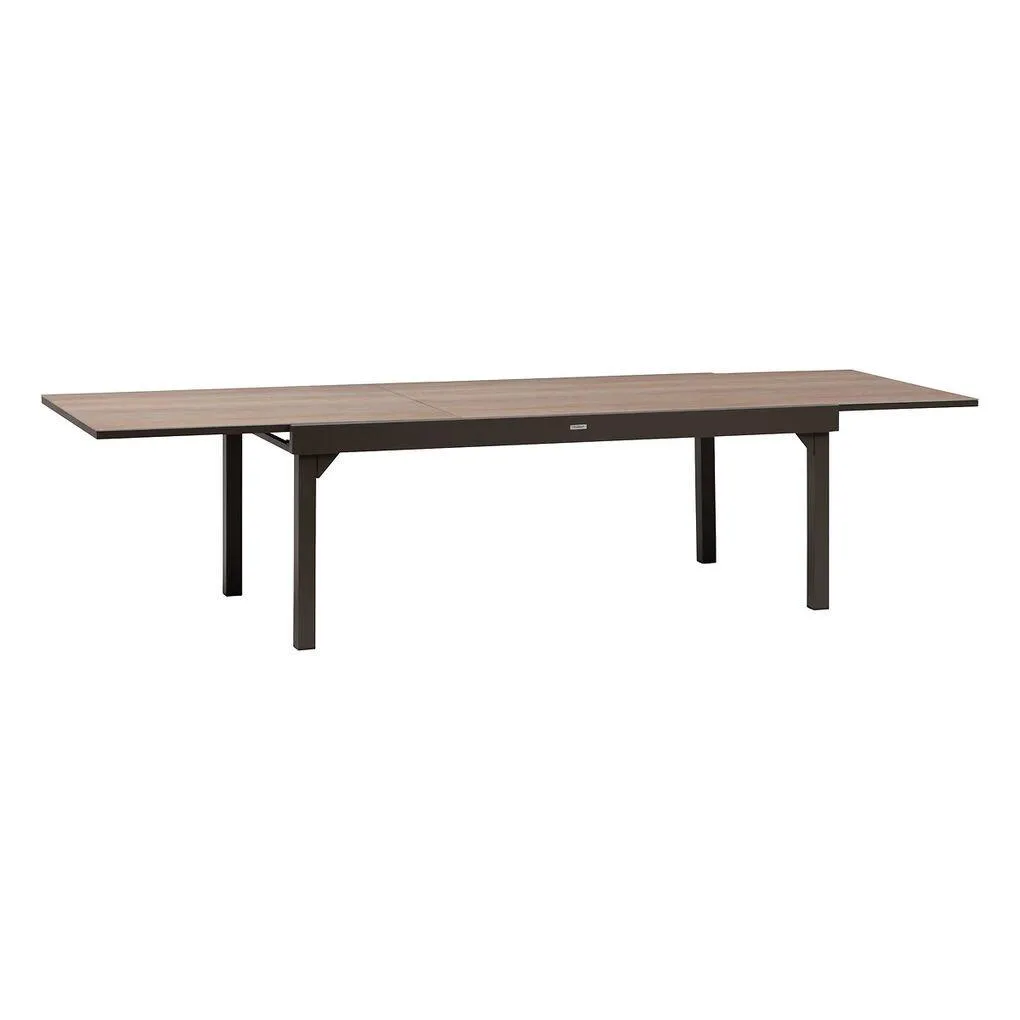 Mesa extensível PIAZZA tonka em alumínio 200-320cm