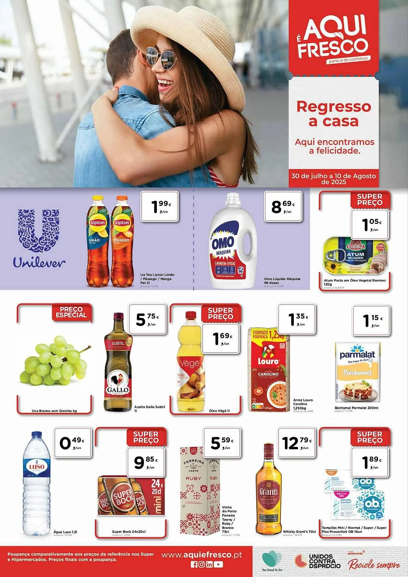 Folheto Folheto Aqui é fresco de 30 de julho até 10 de agosto 2025 - Pagina 1