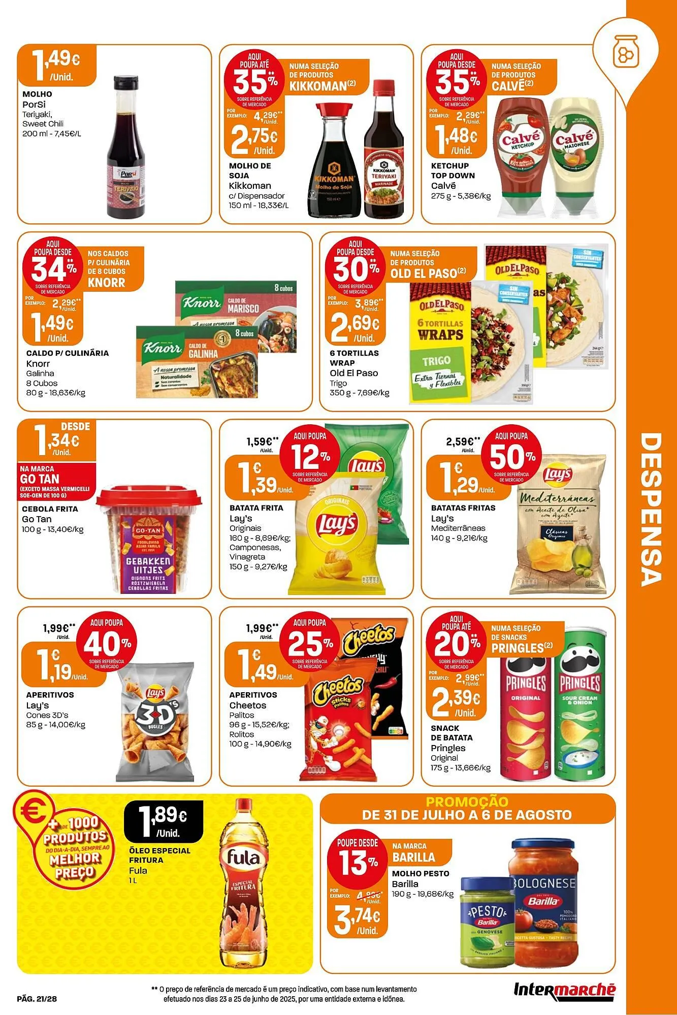 Folheto Folheto Intermarché de 31 de julho até 6 de agosto 2025 - Pagina 21