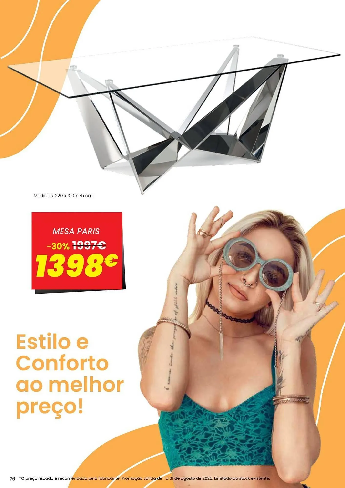 Folheto Folheto Hiper Centro do Móvel de 1 de agosto até 31 de agosto 2025 - Pagina 76