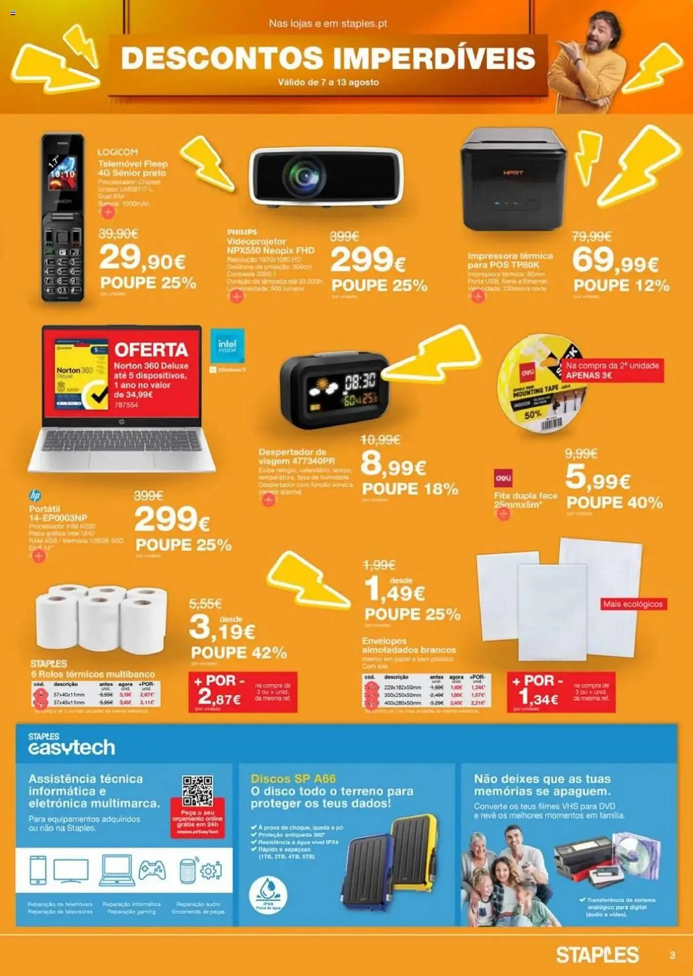 Folheto Folheto Staples de 7 de agosto até 14 de agosto 2025 - Pagina 3