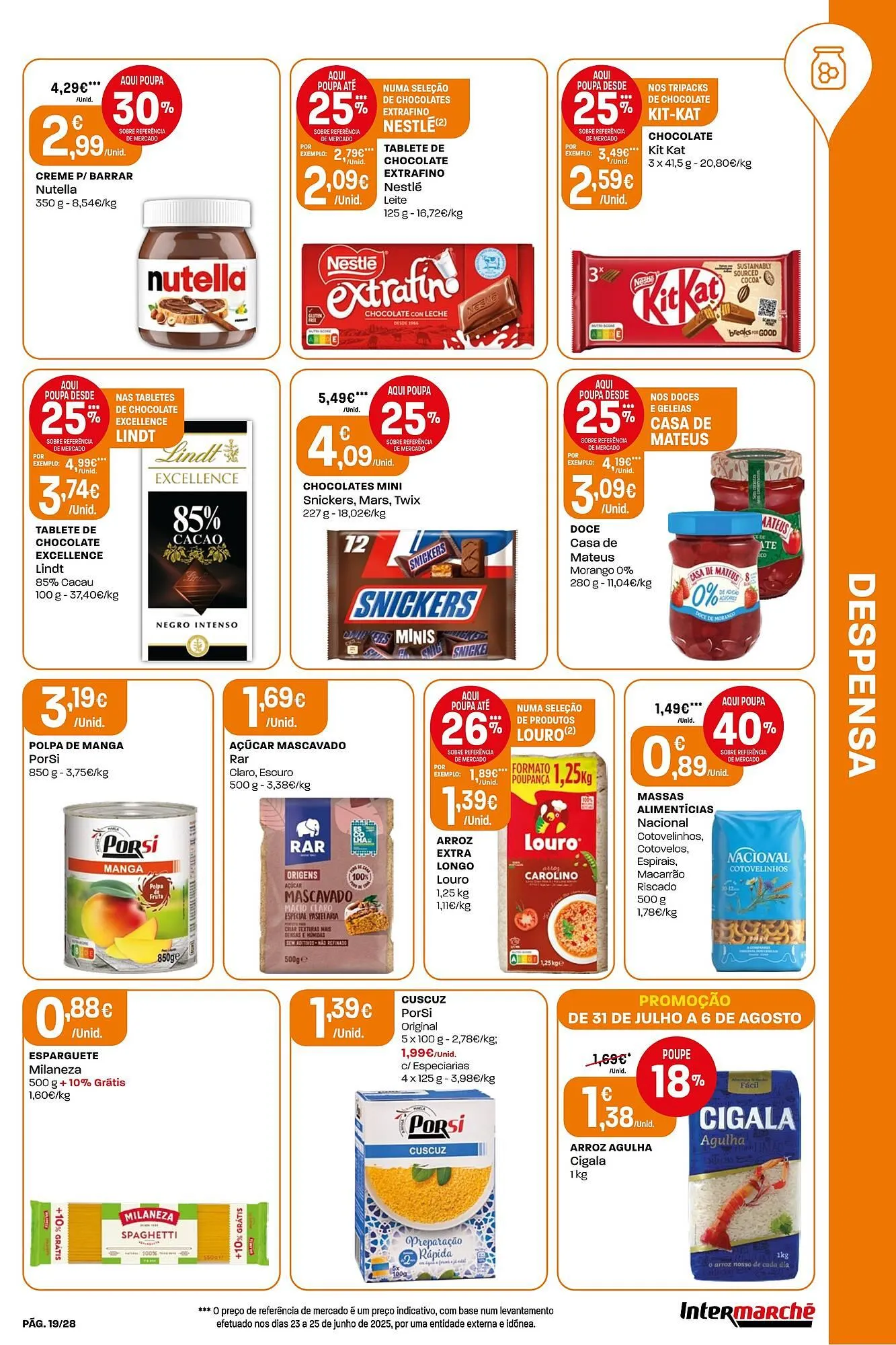 Folheto Folheto Intermarché de 31 de julho até 6 de agosto 2025 - Pagina 19