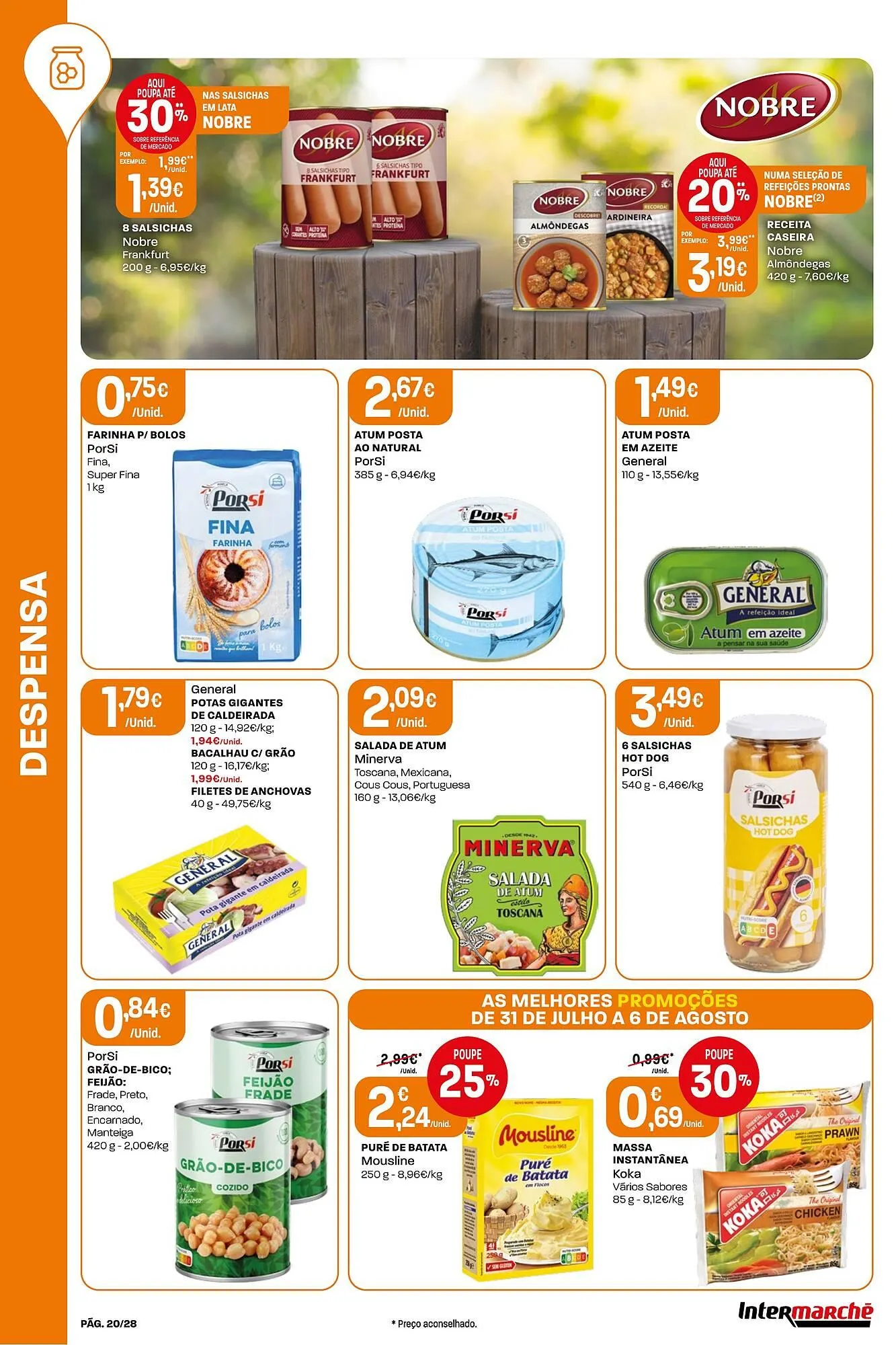 Folheto Folheto Intermarché de 31 de julho até 6 de agosto 2025 - Pagina 20