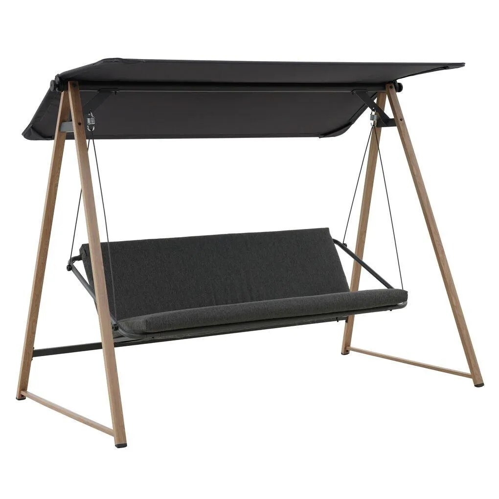 Baloiço para 3 pessoas SOLY HONEY cinza escuro