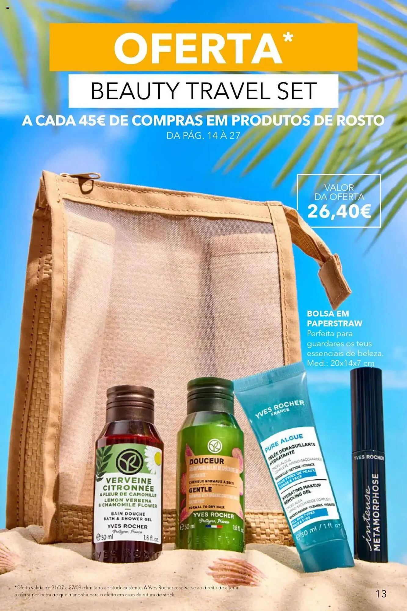 Folheto Folheto Yves Rocher de 31 de julho até 28 de agosto 2025 - Pagina 13