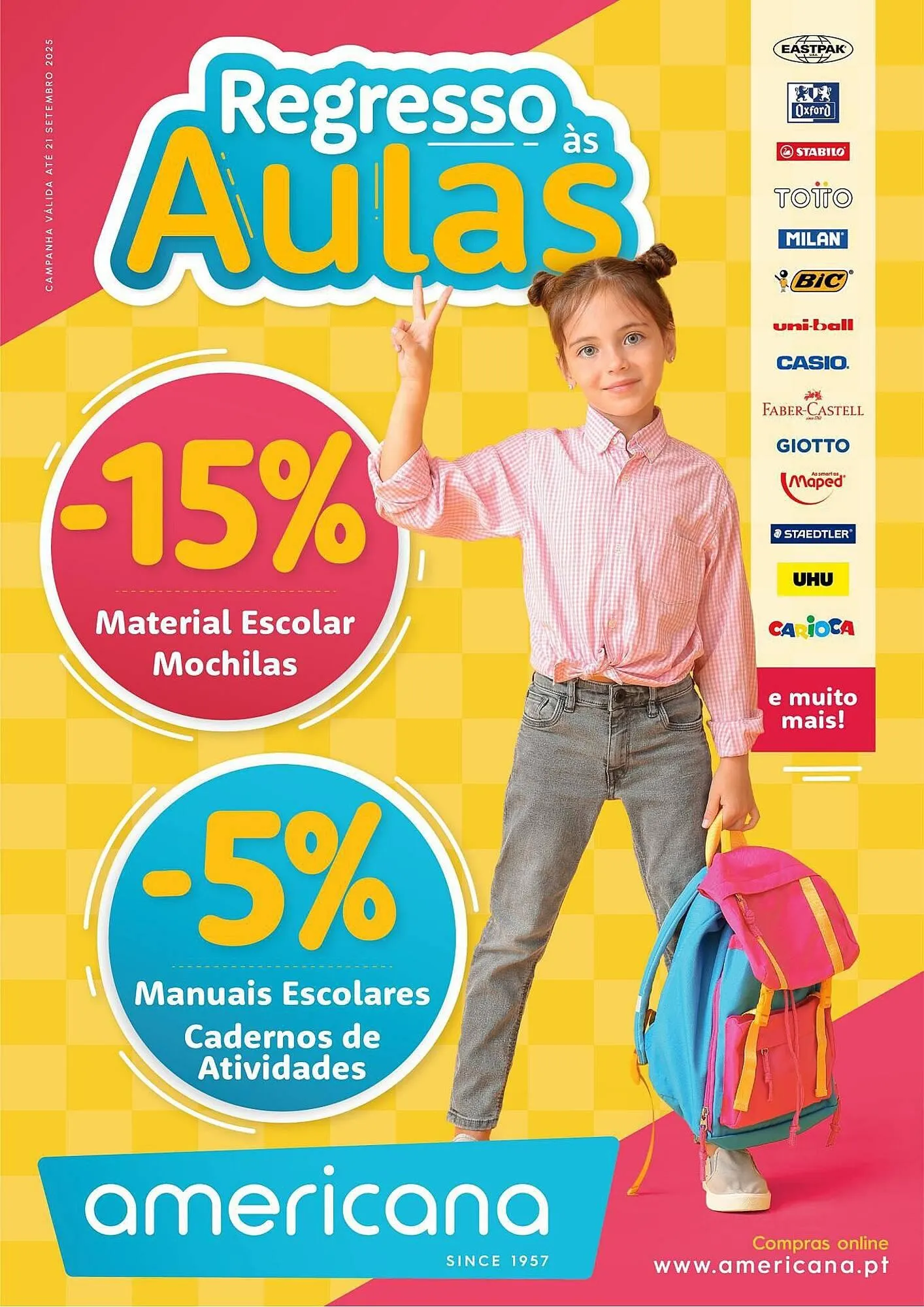 Folheto Folheto Americana de 1 de agosto até 21 de setembro 2025 - Pagina 1