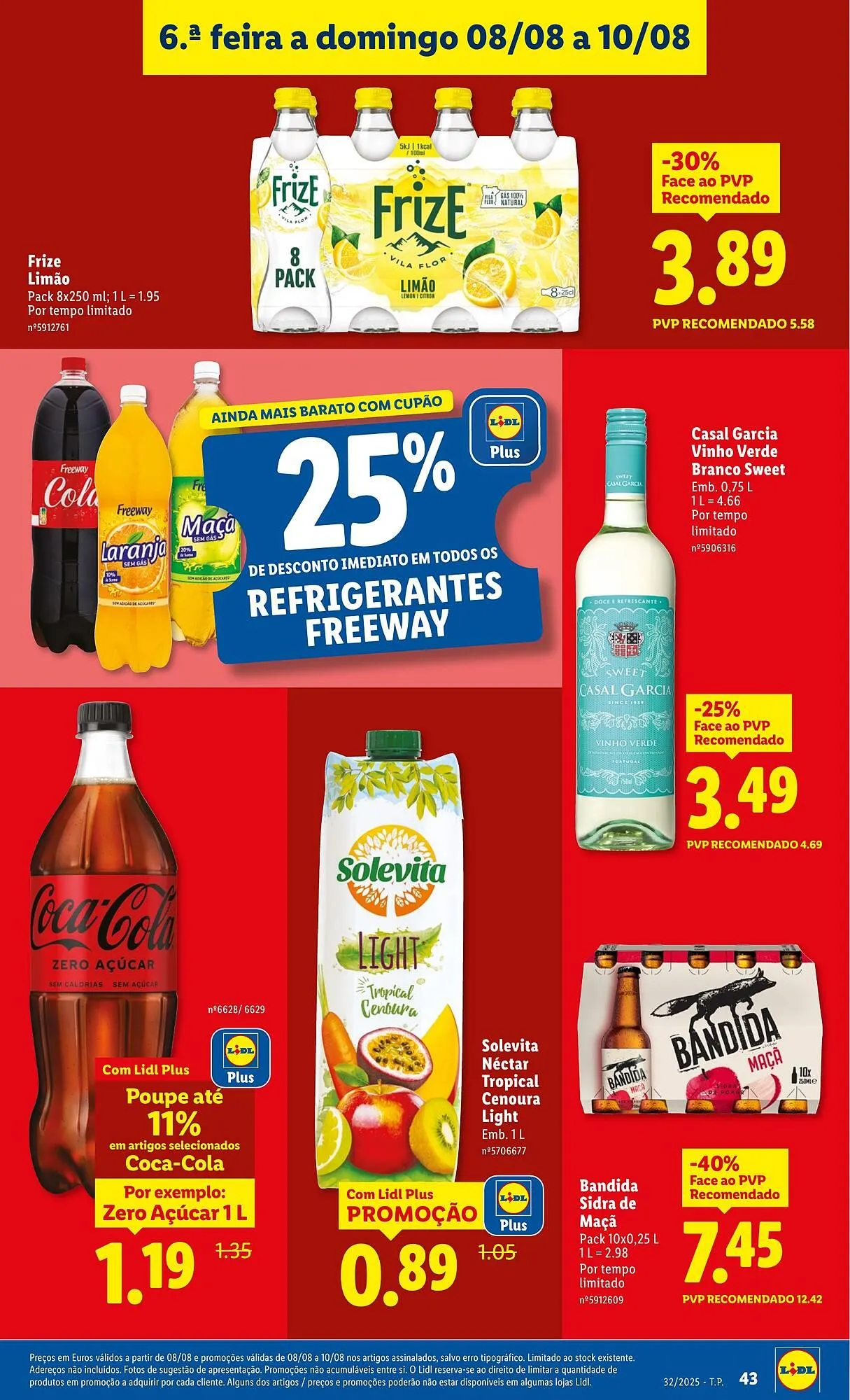 Folheto Folheto Lidl de 4 de agosto até 10 de agosto 2025 - Pagina 43