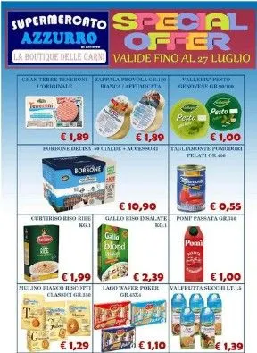 Volantini Supermercato Azzurro da 17 luglio a 27 luglio di 2025 - Pagina del volantino 