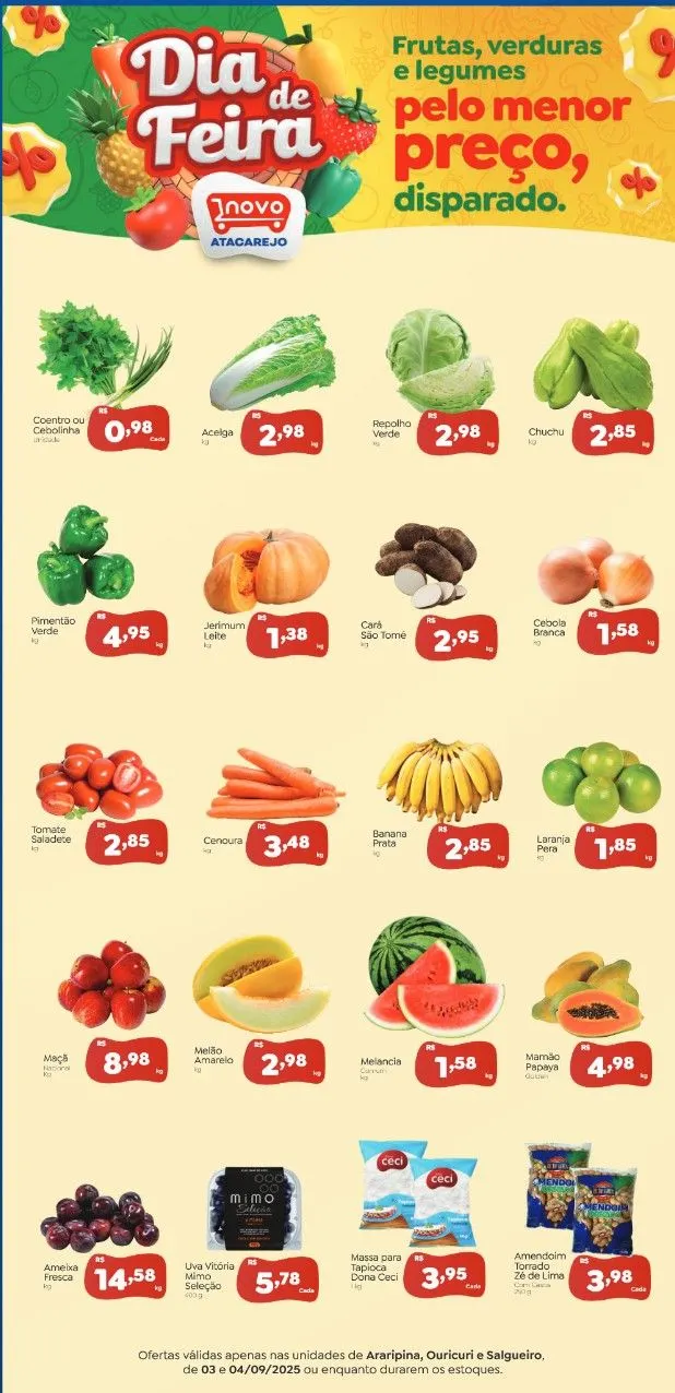 Encarte de Novo Atacarejo 3 de setembro até 5 de setembro 2025 - Pagina