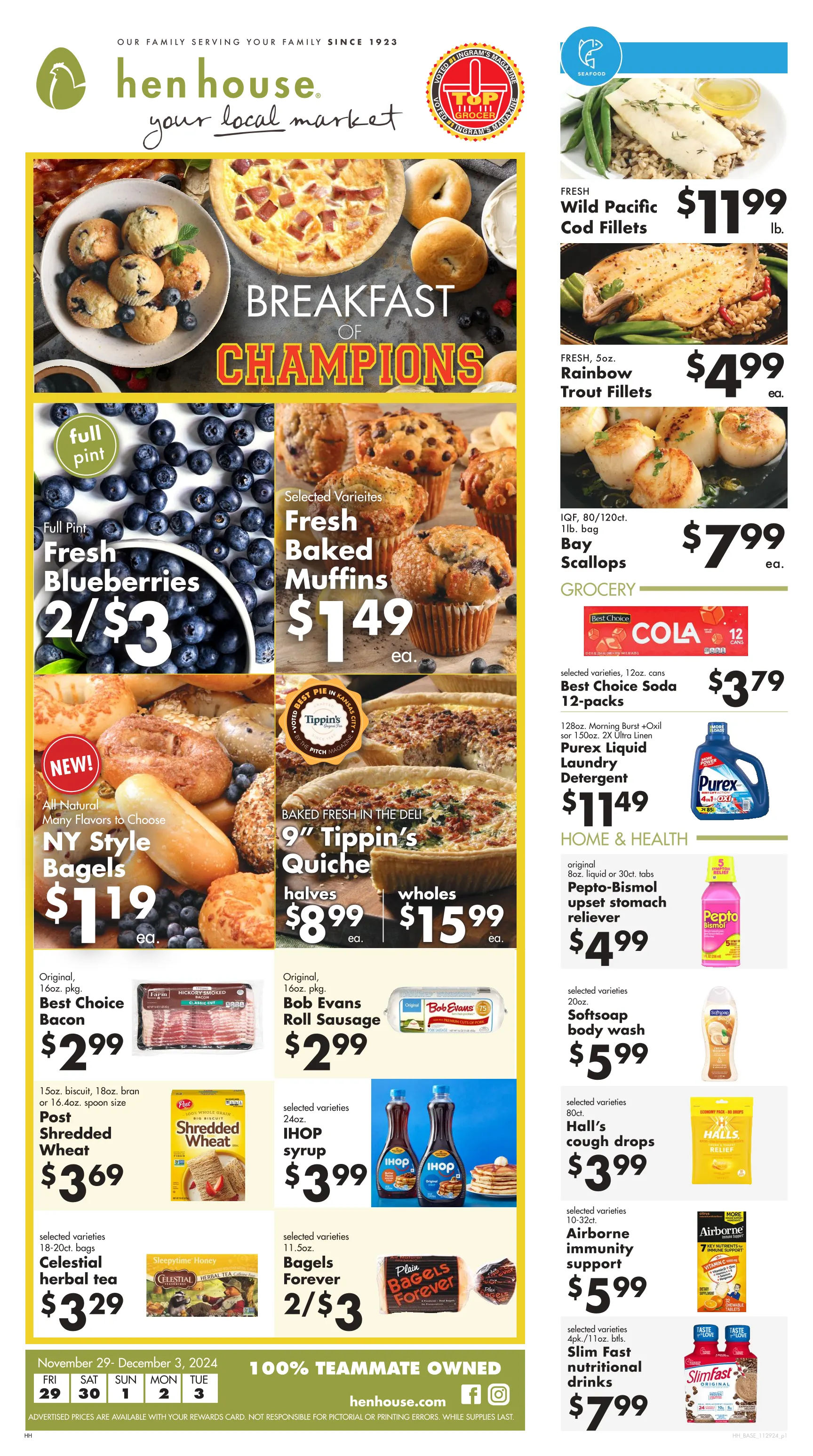 Weekly ad Hen House sales from January 31 to December 3 2024 - Page 