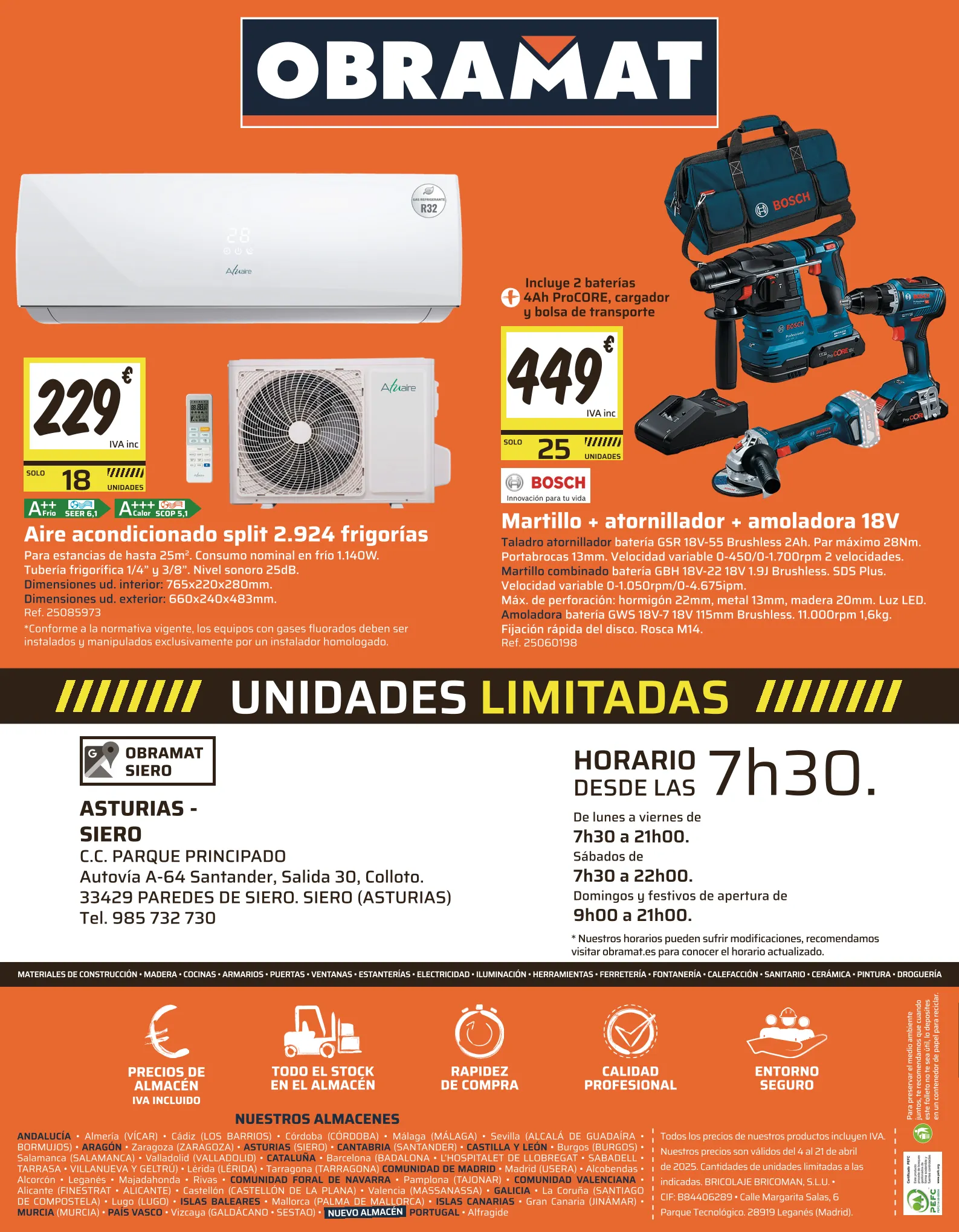 Catálogo de Obramat Castellano Ofertas y descuentos 9 de abril al 21 de abril 2025 - Página 8