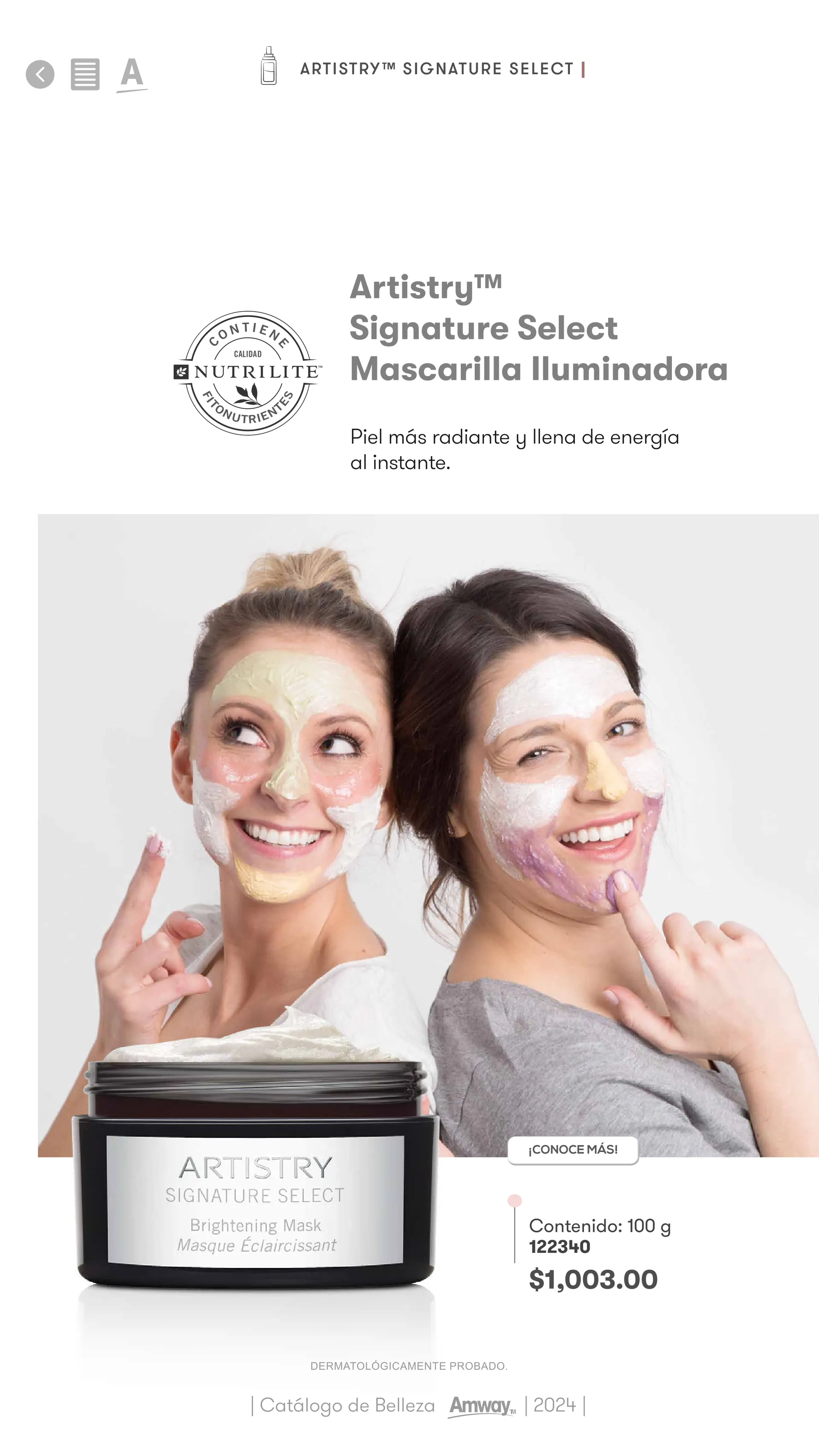 Catálogo de Catálogo Belleza Amway 2024 1 de enero al 31 de diciembre 2024 - Pagina 22