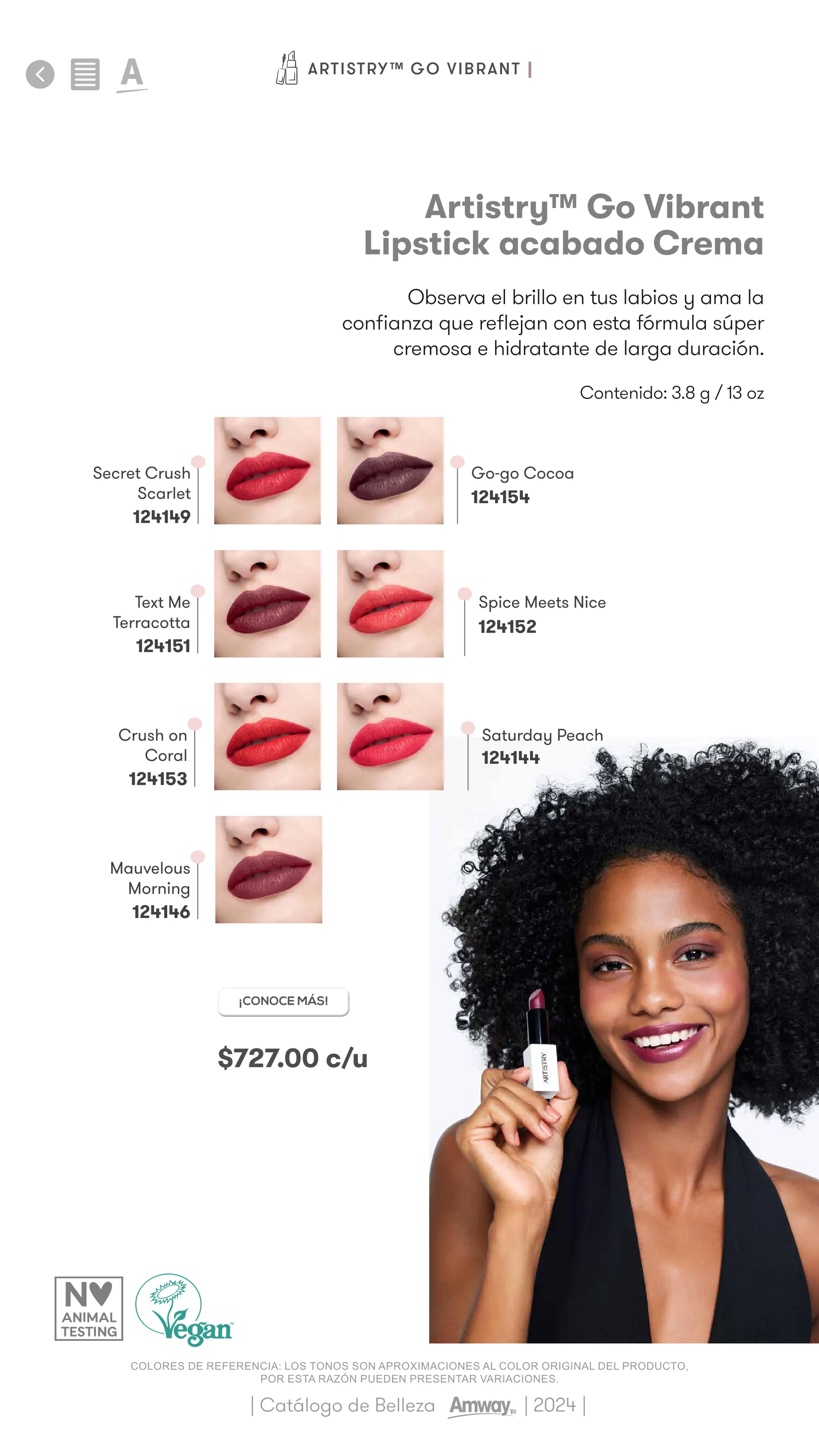 Catálogo de Catálogo Belleza Amway 2024 1 de enero al 31 de diciembre 2024 - Pagina 39