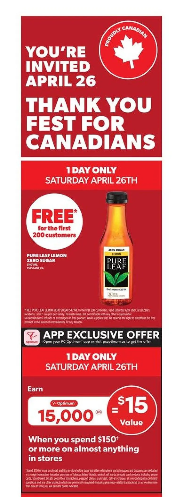 Zehrs Sales from April 1 to April 26 2025 - flyer page 1