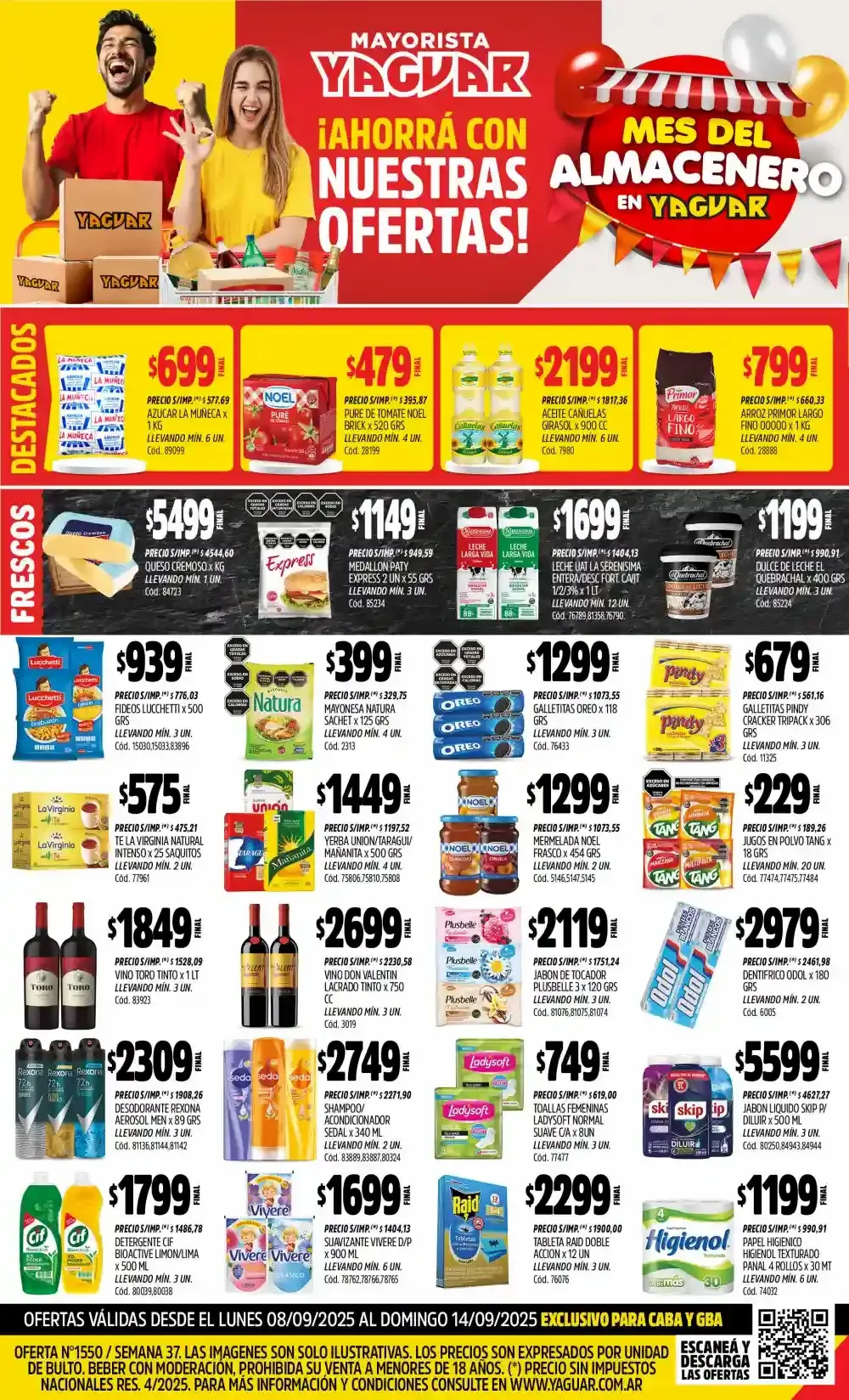 Ofertas de  Ofertas Yaguar - Últimos catálogos 8 de septiembre al 15 de septiembre 2025 - Página  del catálogo