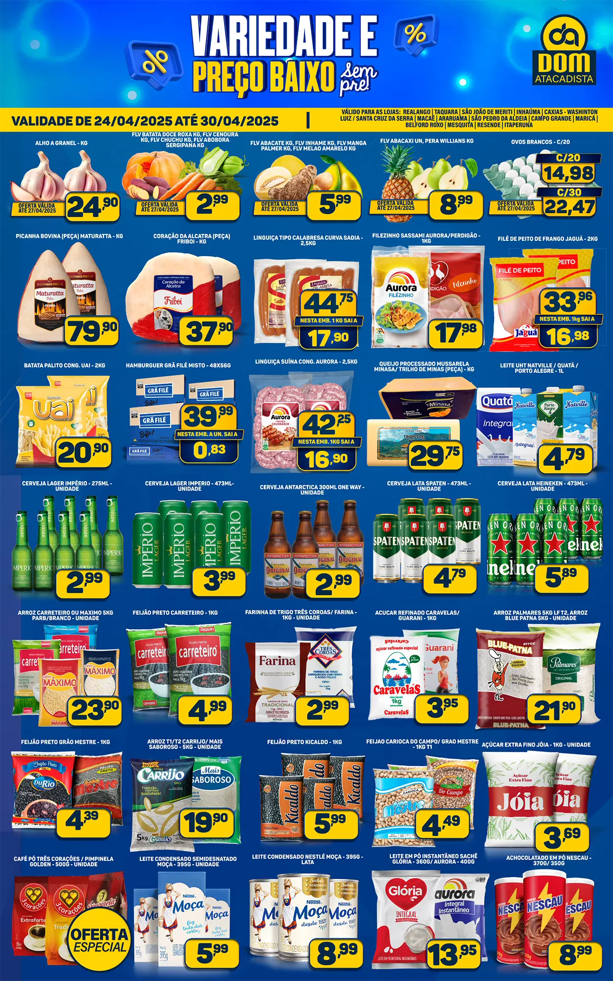 Encarte de Dom Atacadista Folheto 24 de abril até 1 de maio 2025 - Pagina 1