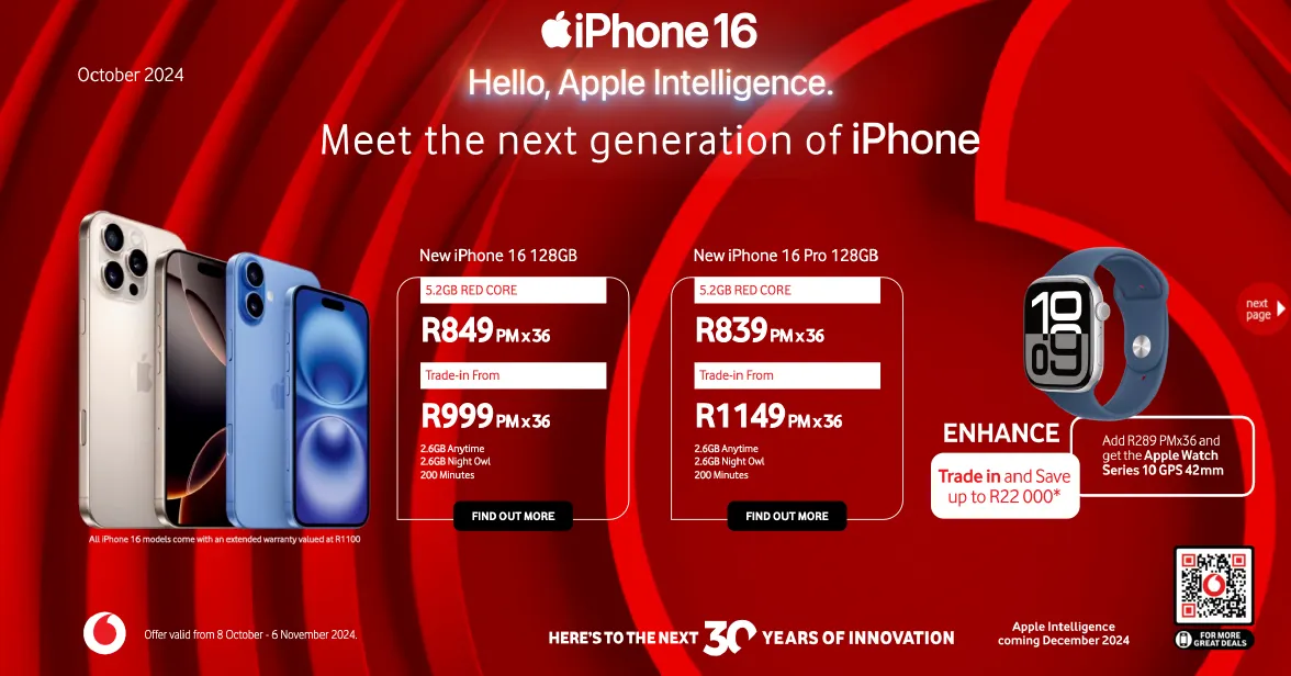 Vodacom October deals from 1 October to 31 October 2024 - Catalogue Page 