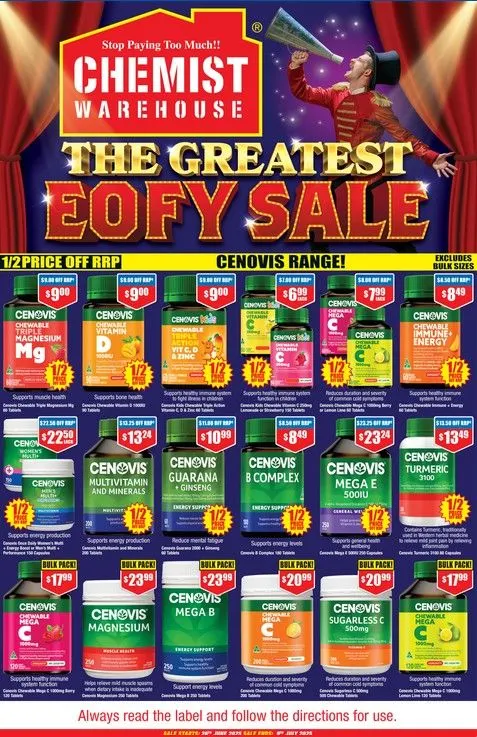 Chemist Warehouse - Catalogue valid from 26 June to 9 July 2025 - page 1