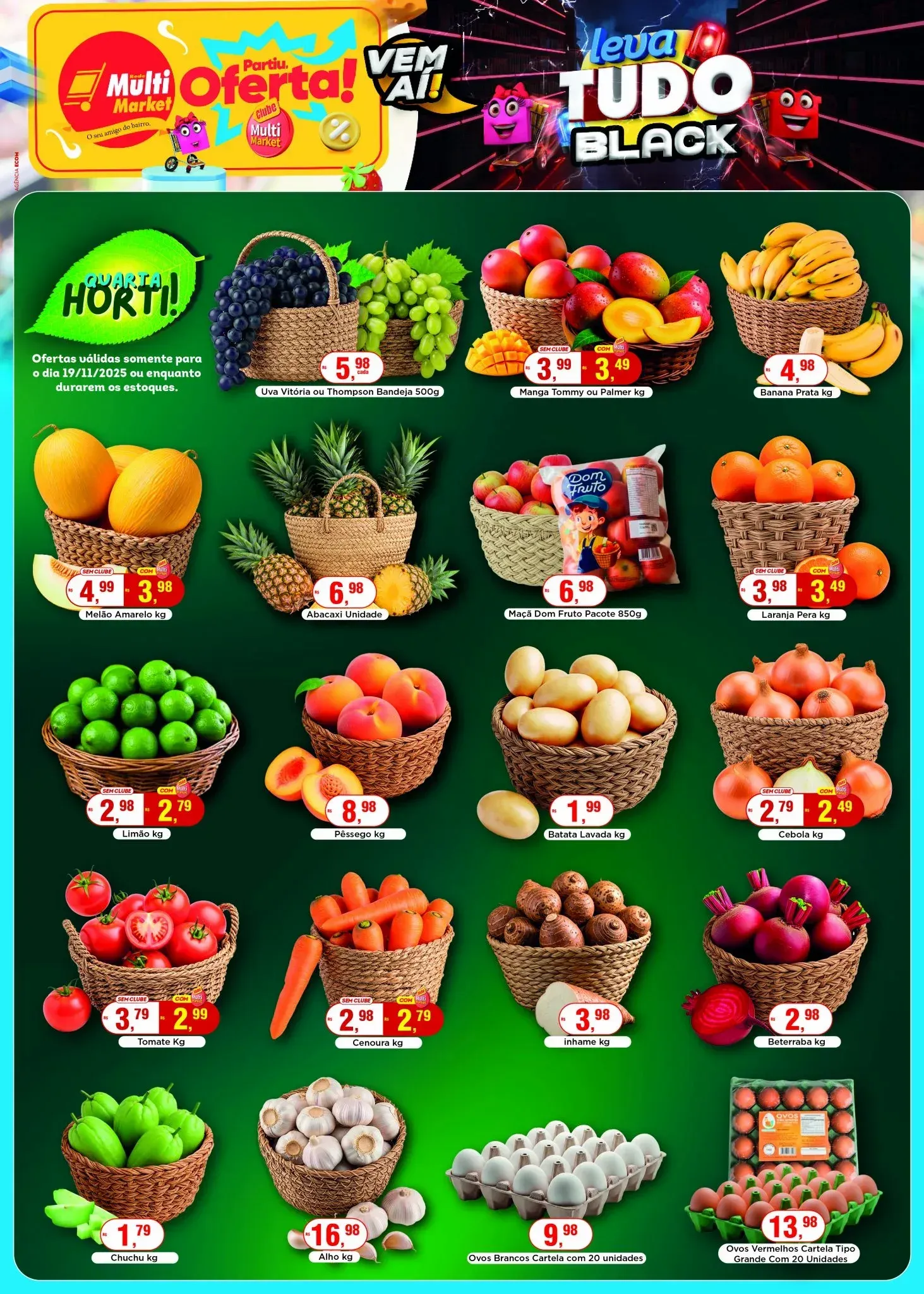 Encarte de  Rede Multi Market Folletos 19 de novembro até 19 de novembro 2025 - Pagina 1