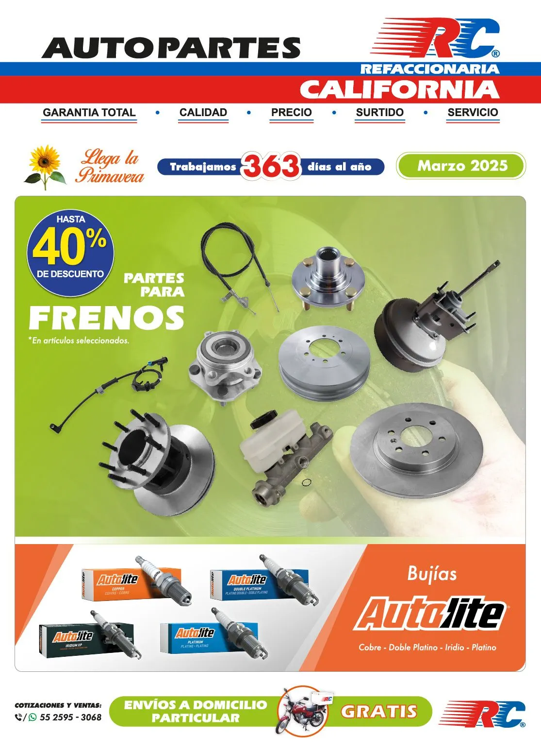 Catálogo de Oferta actual Refaccionaria California 1 de marzo al 30 de marzo 2025 - Pagina 1