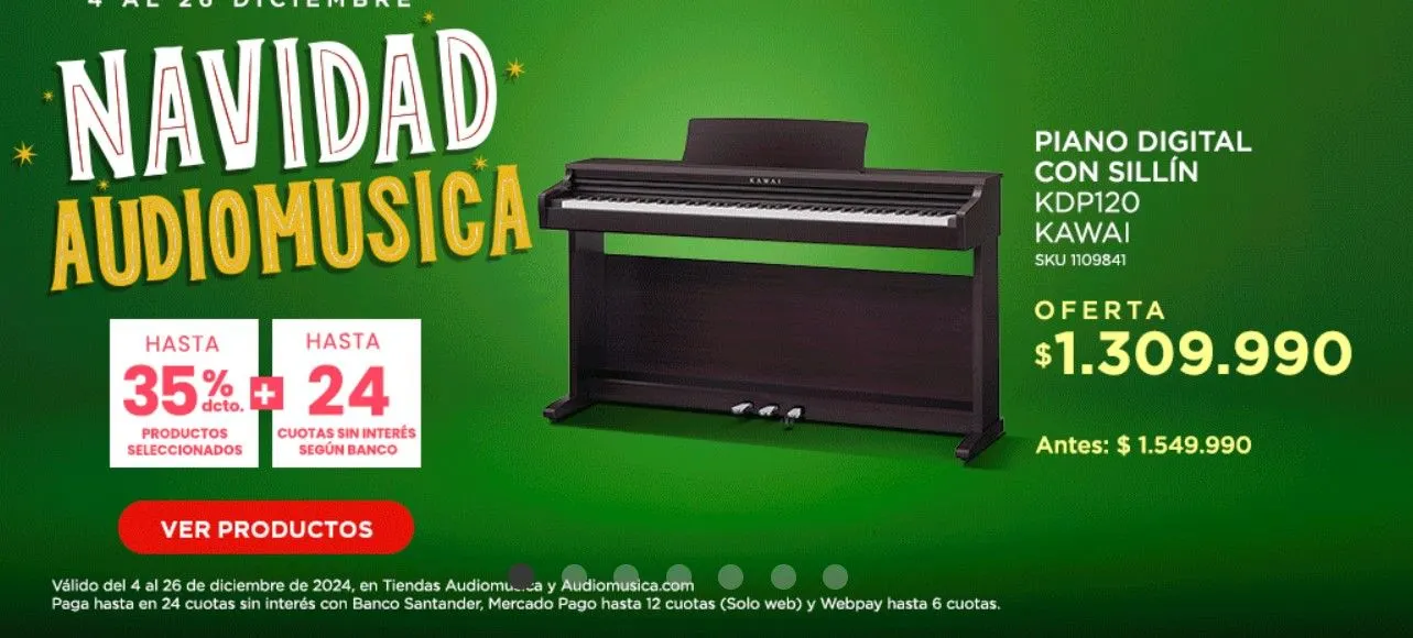 Catálogo de Audiomusica Ofertas Navidad 4 de diciembre al 26 de diciembre 2024 - Página