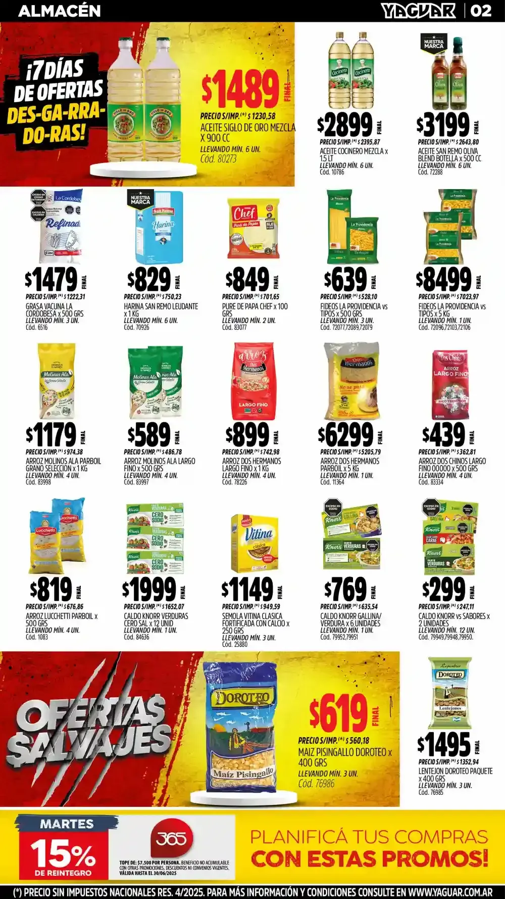 Ofertas de Ofertas Yaguar 30 de junio al 5 de julio 2025 - Página 2 del catálogo