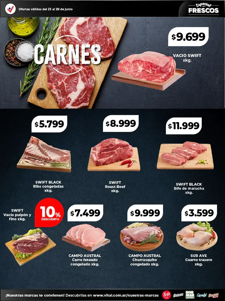 Ofertas de Ofertas Vital Carnes 23 de junio al 29 de junio 2025 - Página 1 del catálogo