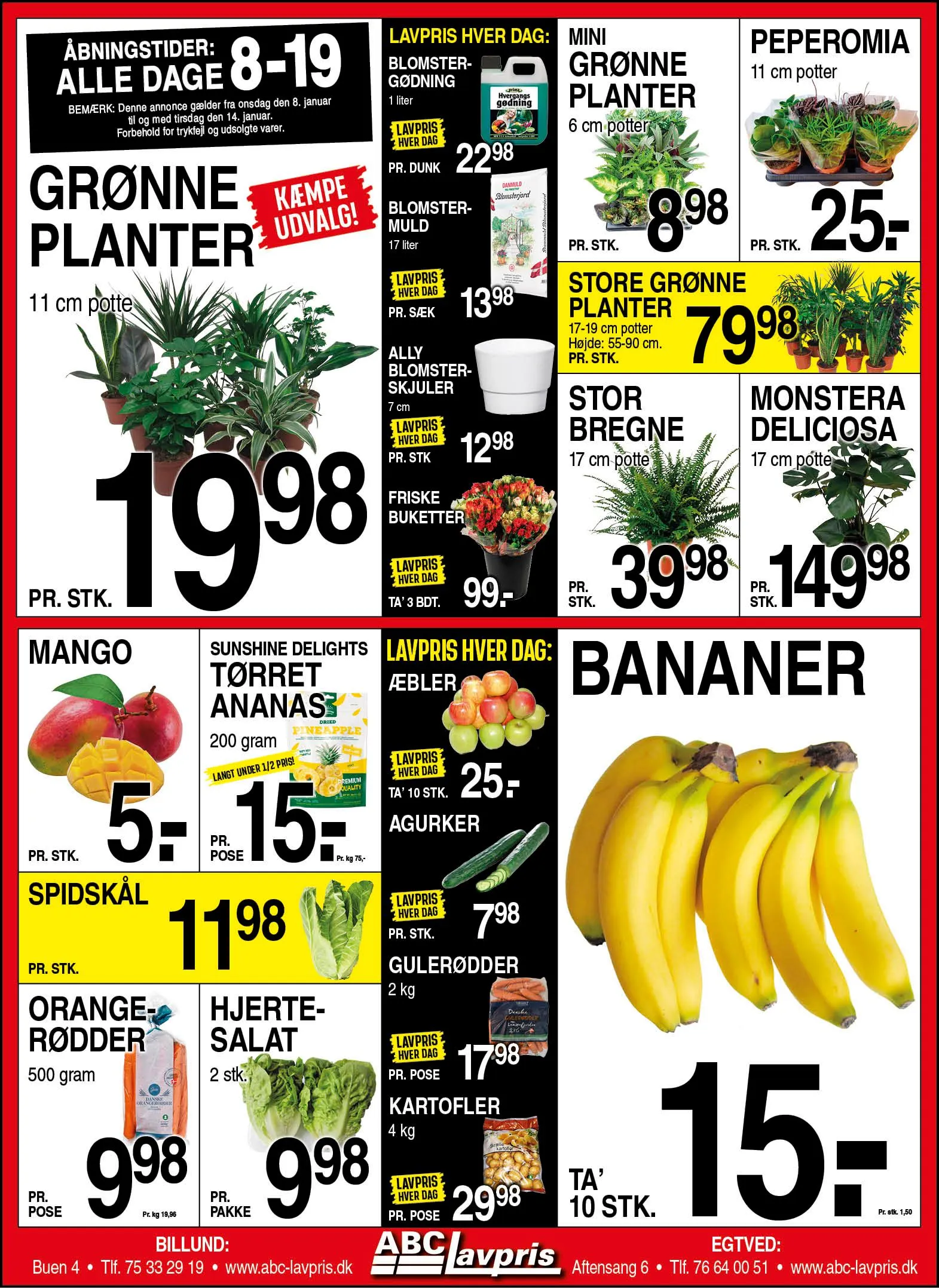 ABC Lavpris Tilbud Gyldig indtil 8. januar - 14. januar 2025 - tilbudsavis side 1