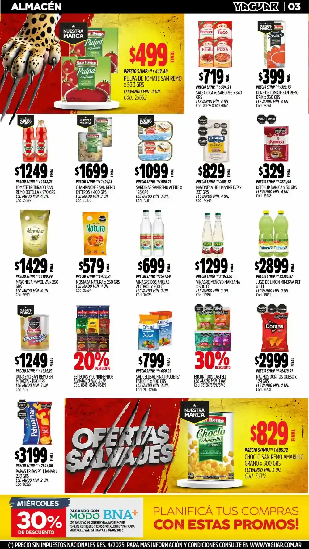 Ofertas de Ofertas Yaguar 30 de junio al 5 de julio 2025 - Página 3 del catálogo