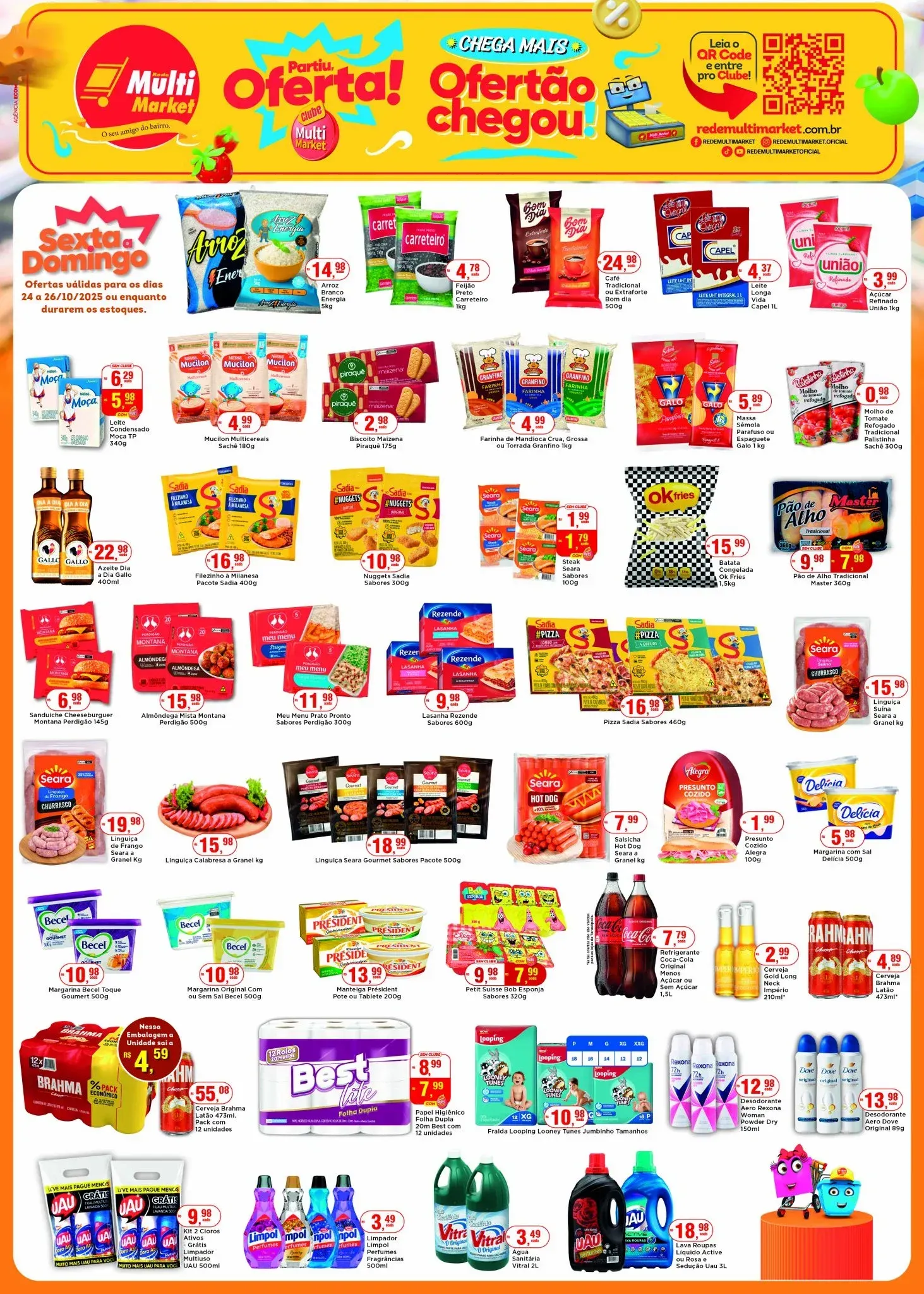 Encarte de Folhetos Rede Multi Market 24 de outubro até 27 de outubro 2025 - Pagina