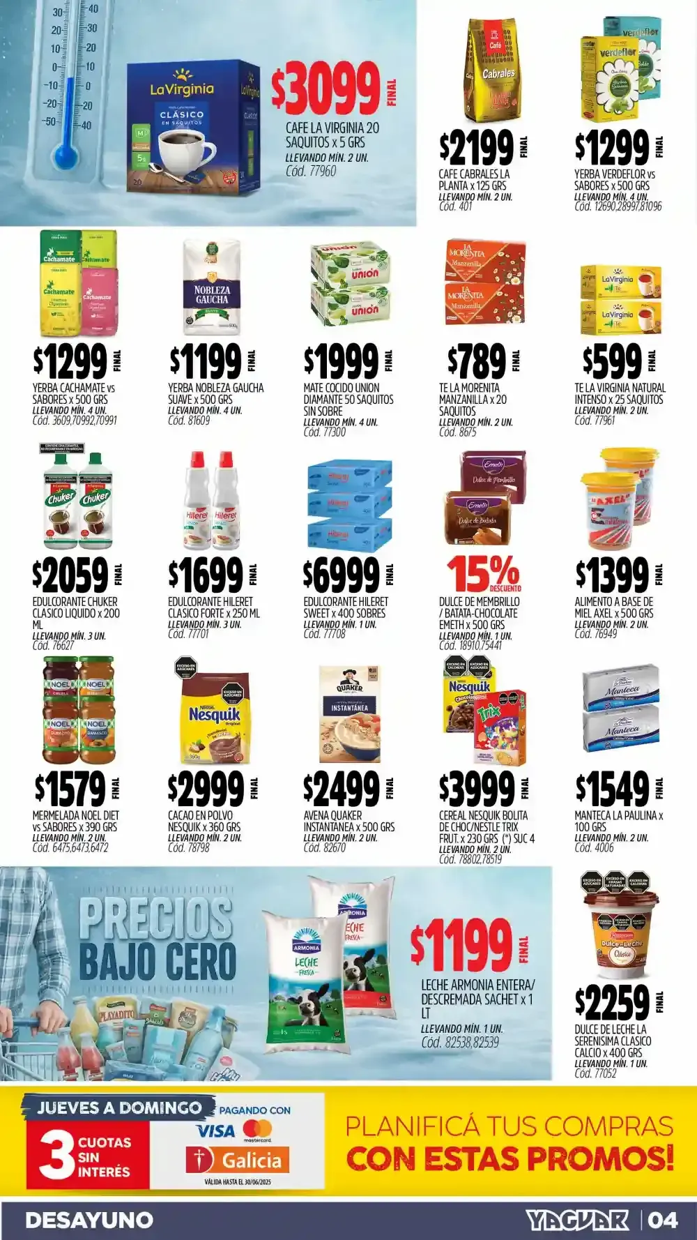 Ofertas de Ofertas Yaguar 9 de junio al 15 de junio 2025 - Página 4 del catálogo