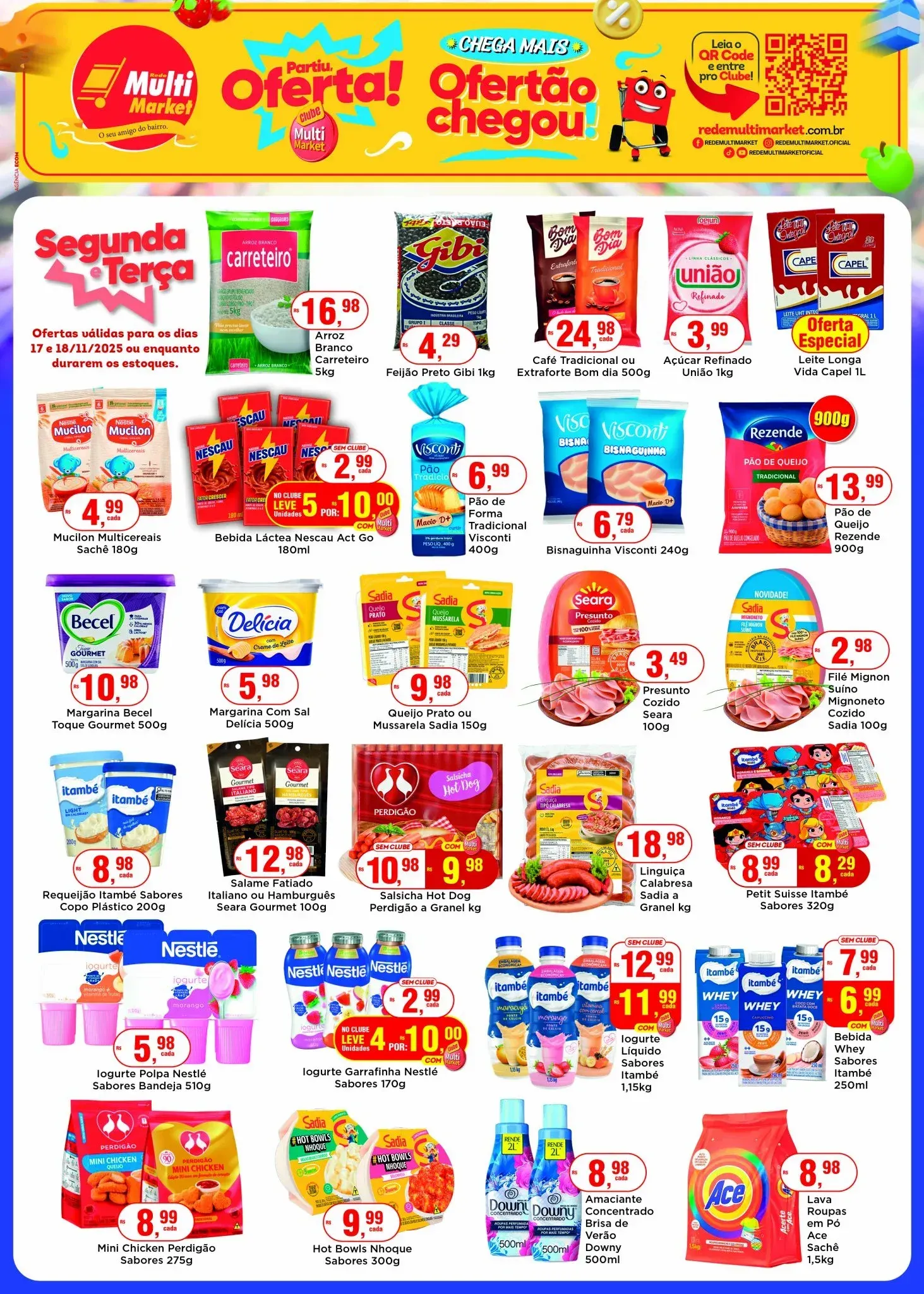Encarte de  Rede Multi Market Ofertas 17 de novembro até 17 de novembro 2025 - Pagina 1