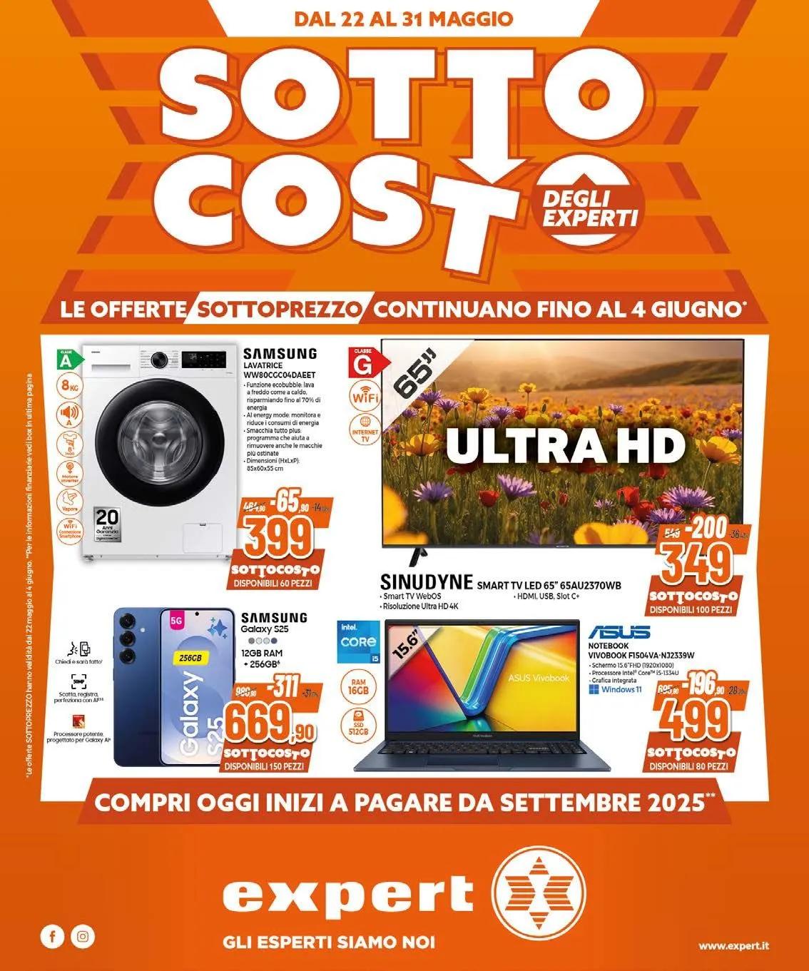 Volantino Expert da 22 maggio a 4 giugno di 2025 - Pagina del volantino 1