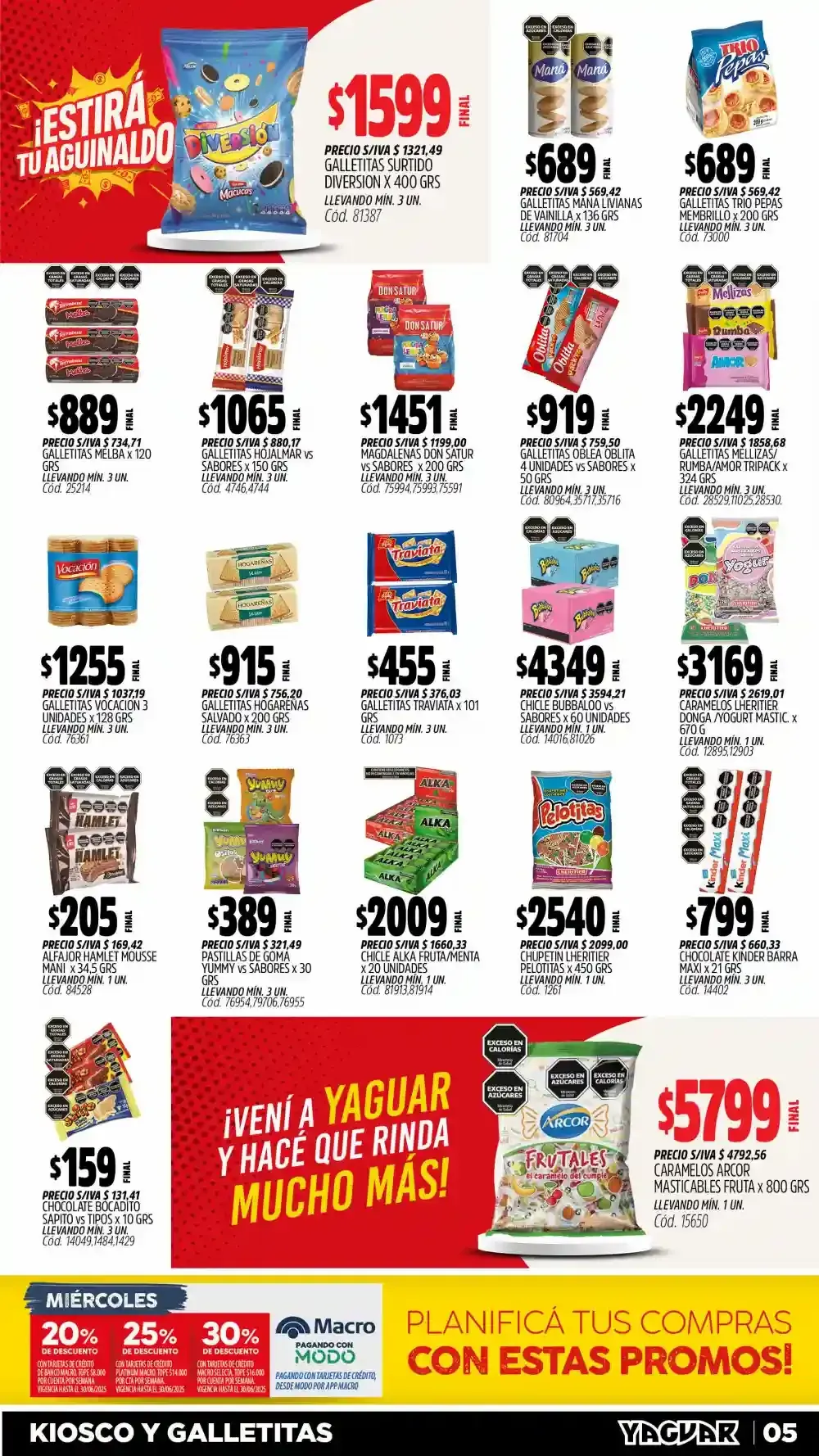 Ofertas de Ofertas Yaguar 23 de junio al 28 de junio 2025 - Página 5 del catálogo