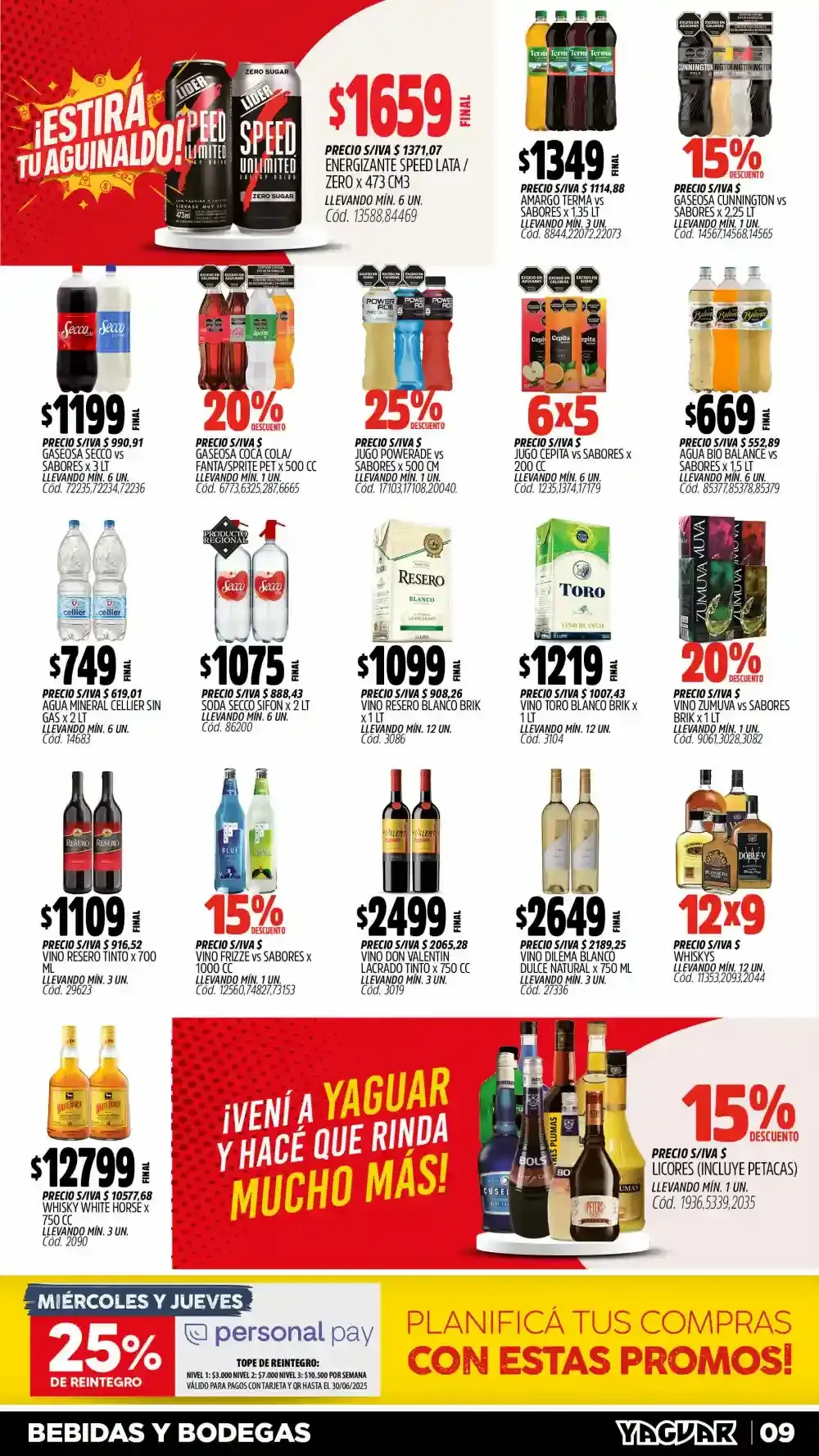 Ofertas de Ofertas Yaguar 23 de junio al 28 de junio 2025 - Página 8 del catálogo