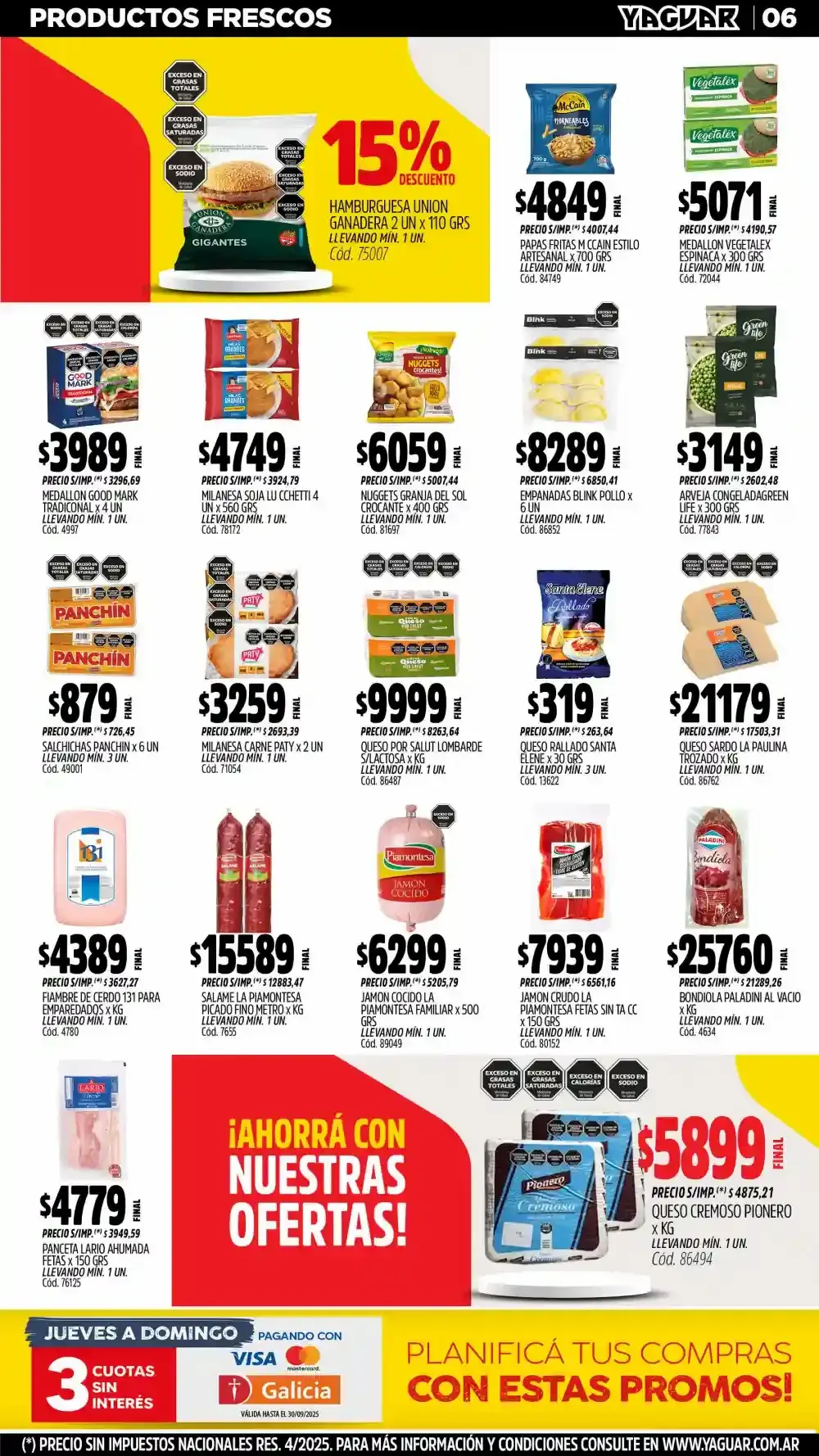 Ofertas de Ofertas Yaguar  1 de septiembre al 7 de septiembre 2025 - Página 8 del catálogo