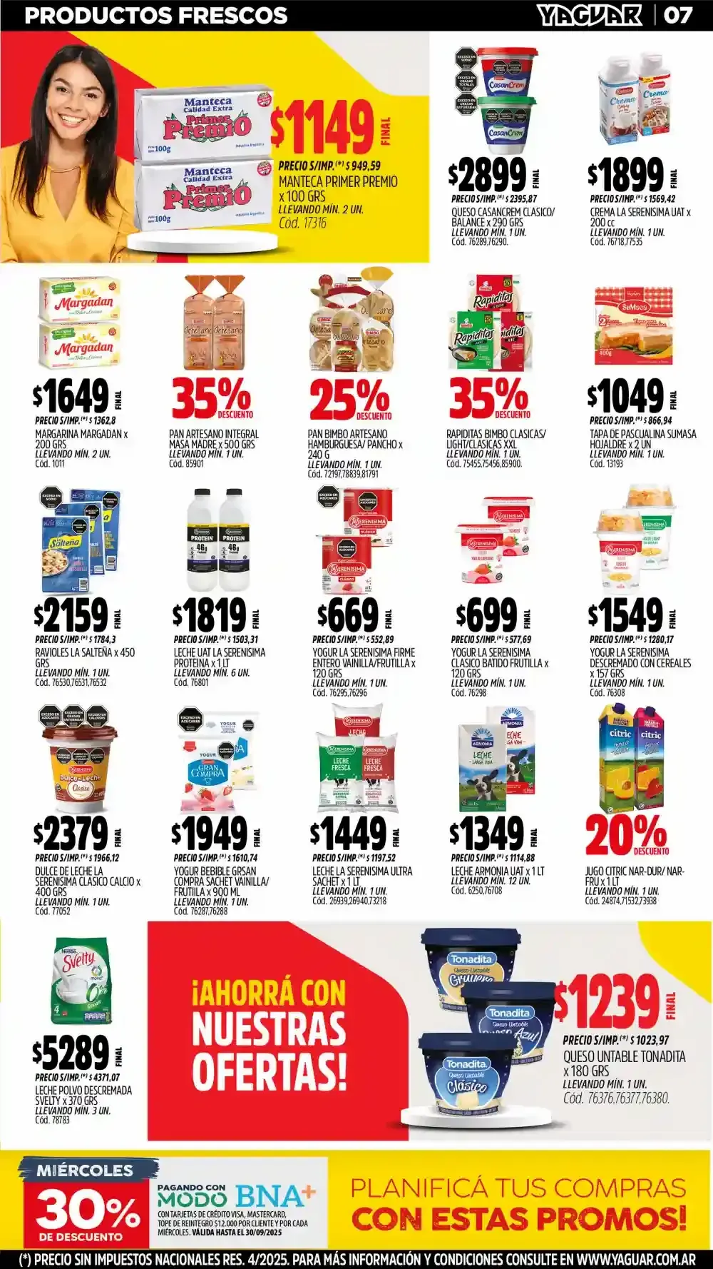 Ofertas de Ofertas Yaguar  1 de septiembre al 7 de septiembre 2025 - Página 9 del catálogo