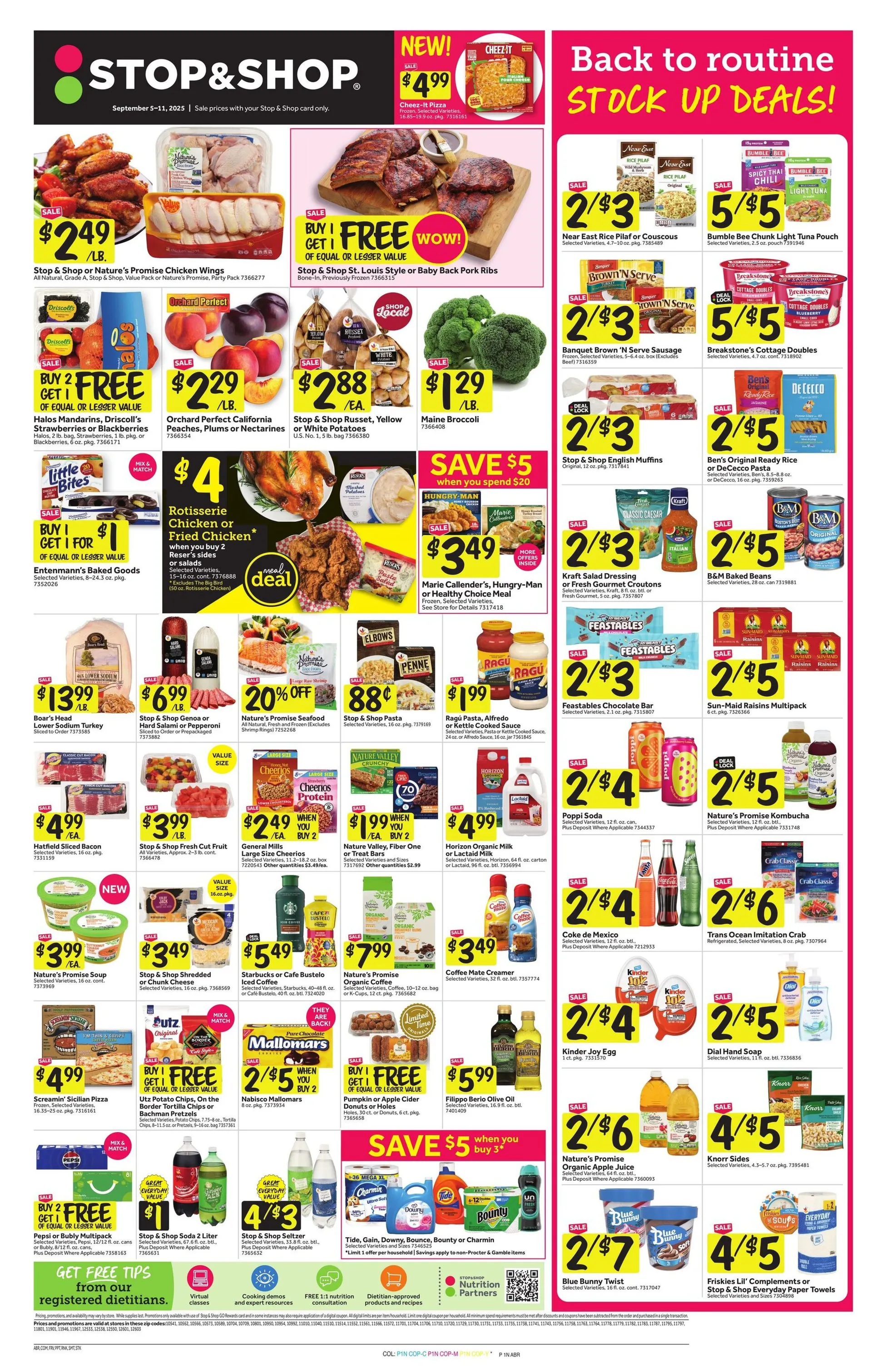 Weekly ad Stop & Shop Sales from September 5 to September 11 2025 - Page 1