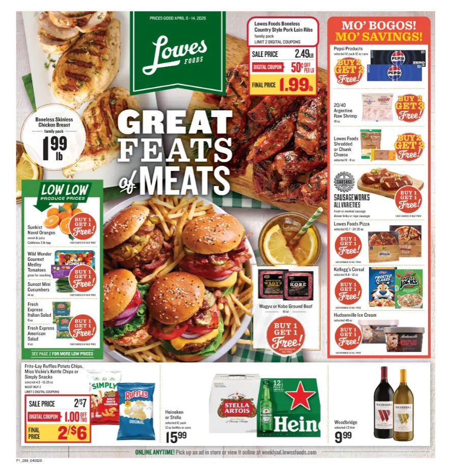 Weekly ad Lowes Foods Sales from April 8 to April 14 2026 - Page 