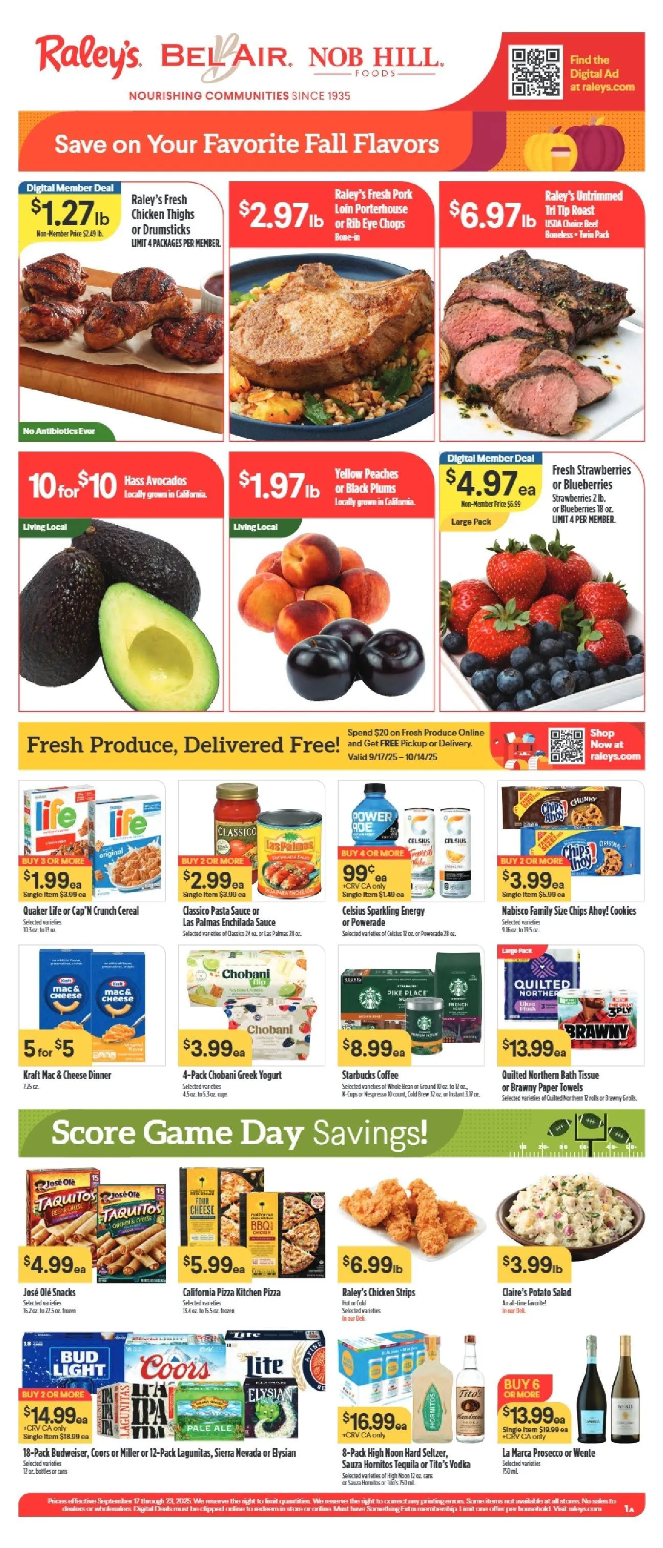 Weekly ad Nob Hill Sales from September 17 to September 23 2025 - Page 1